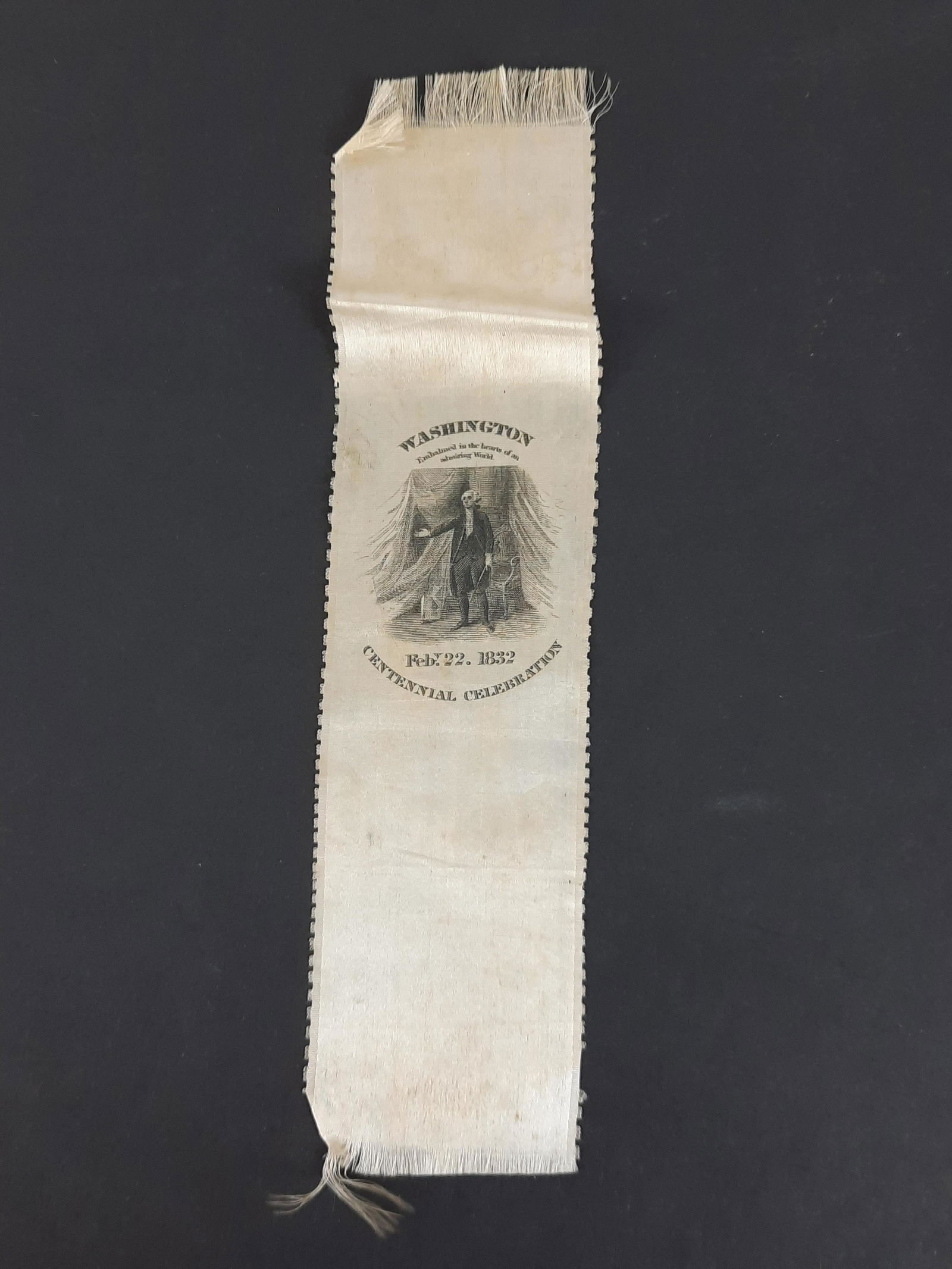1832 Washington Centennial Celebration Ribbon (1 of 3)