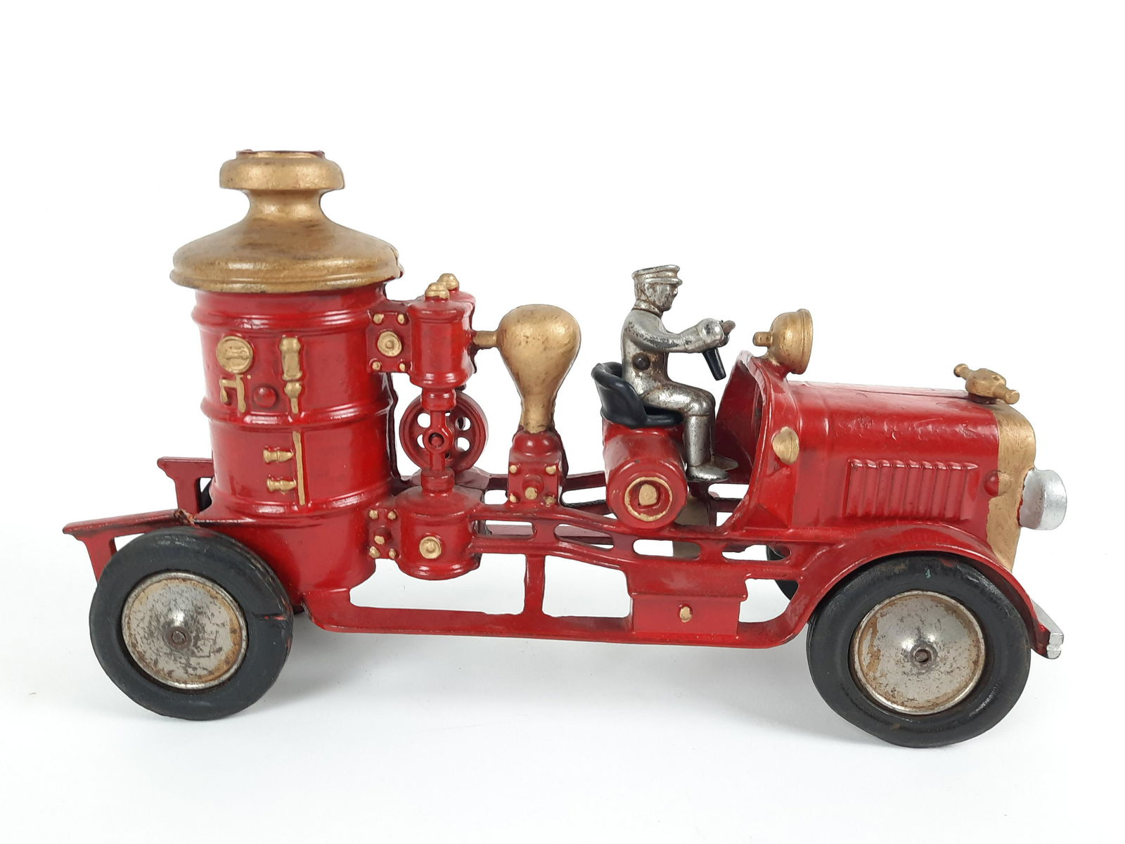 Cast Iron Hubley Fire Pumper Toy (1 of 6)