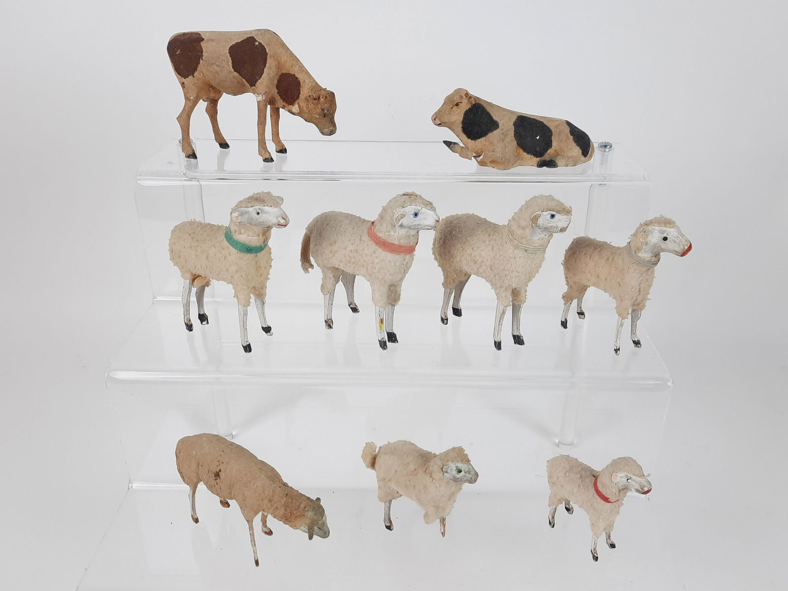 9 Wood and Composite Farm Animal Figurines (1 of 7)