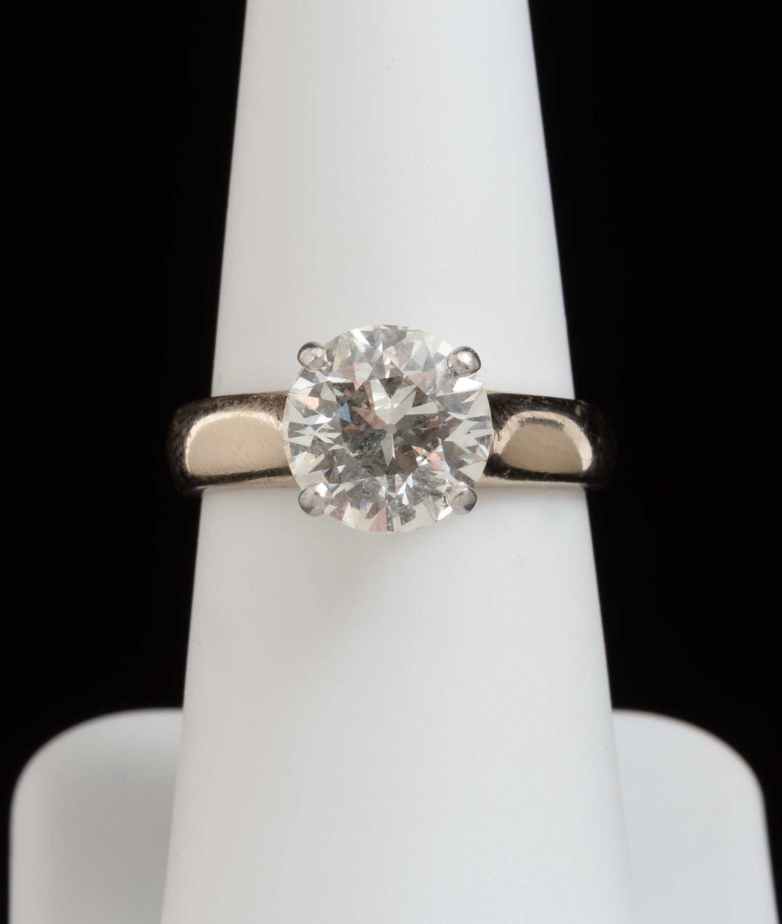 14K & Platinum 2.87 Carat Diamond Solitaire Ring (1 of 7)
