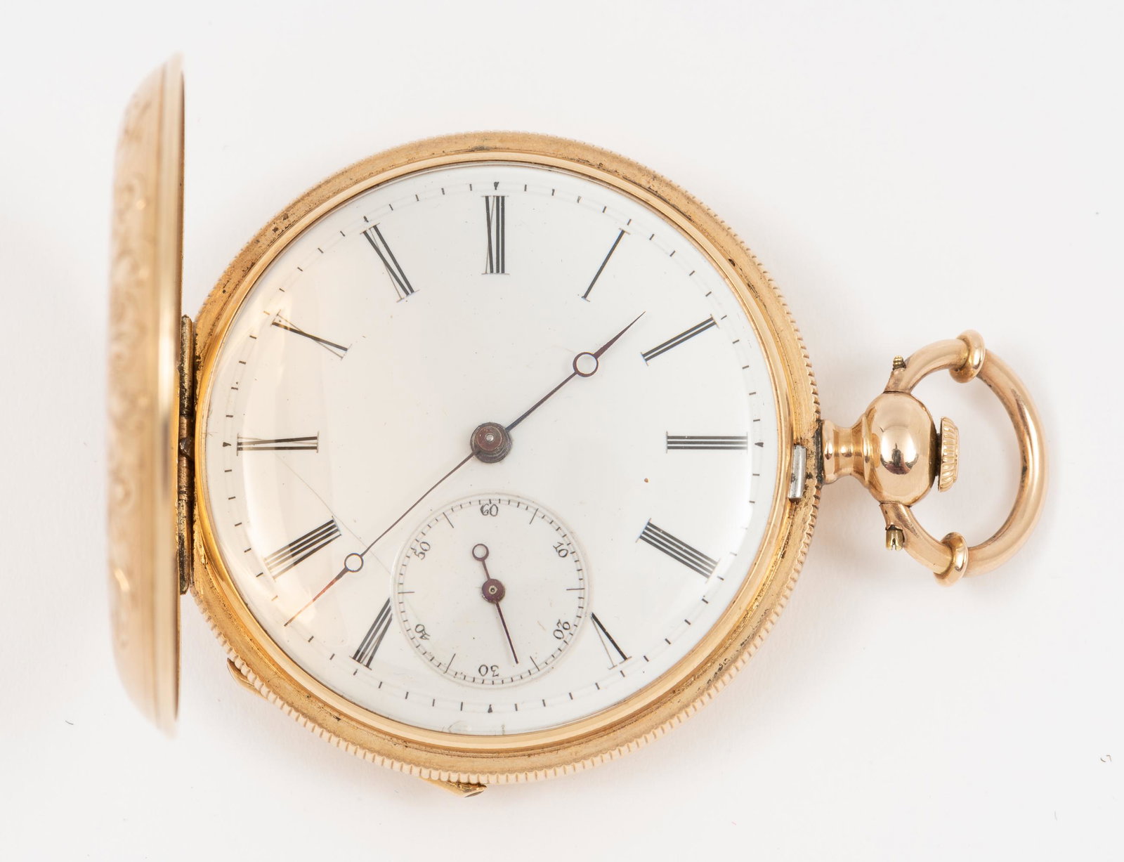 14K Swiss Key Wind Pocket Watch (1 of 7)