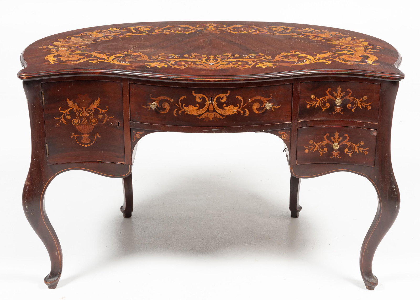 Continental Inlaid Writing Desk (1 of 10)