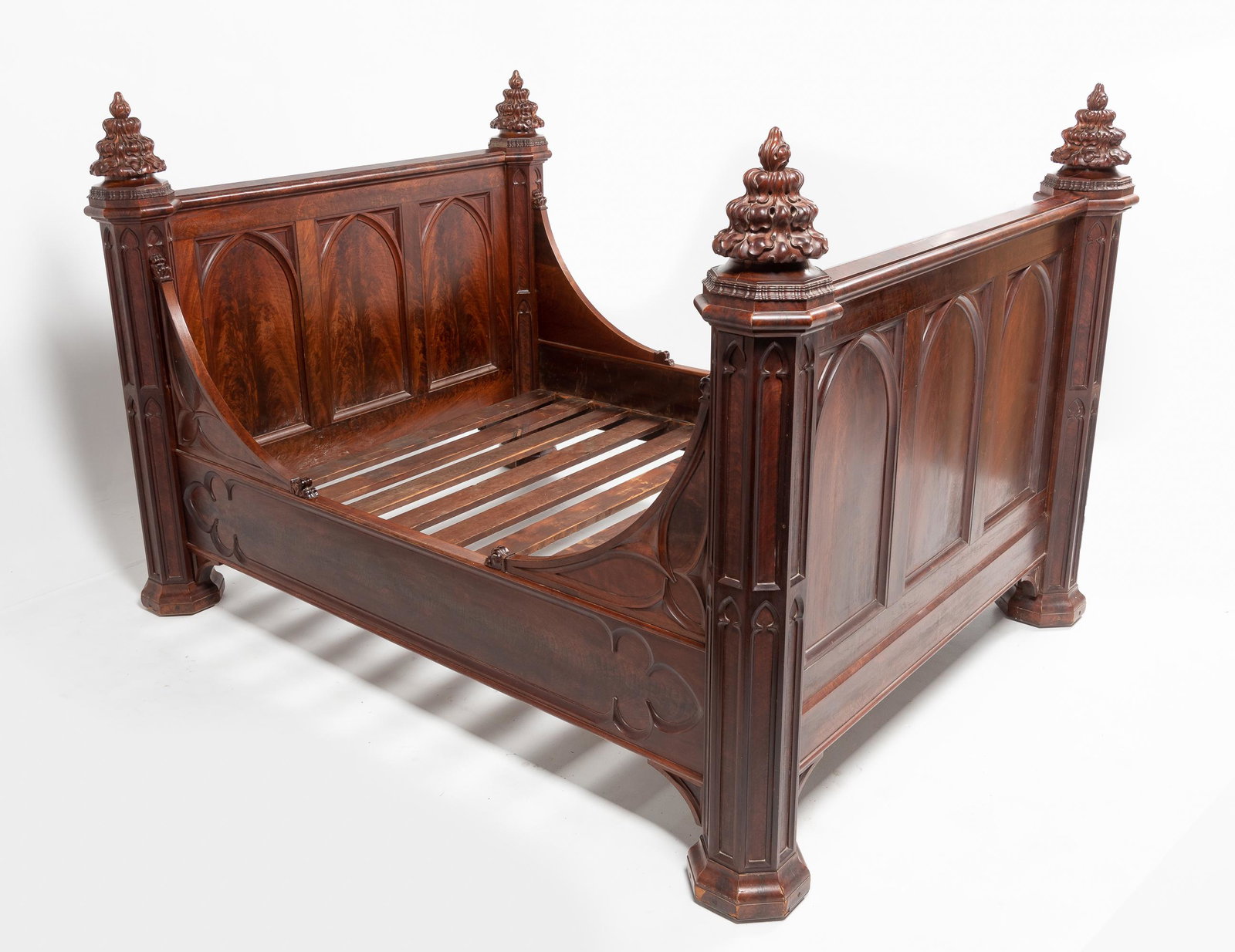 Gothic Revival Victorian Bed (1 of 9)