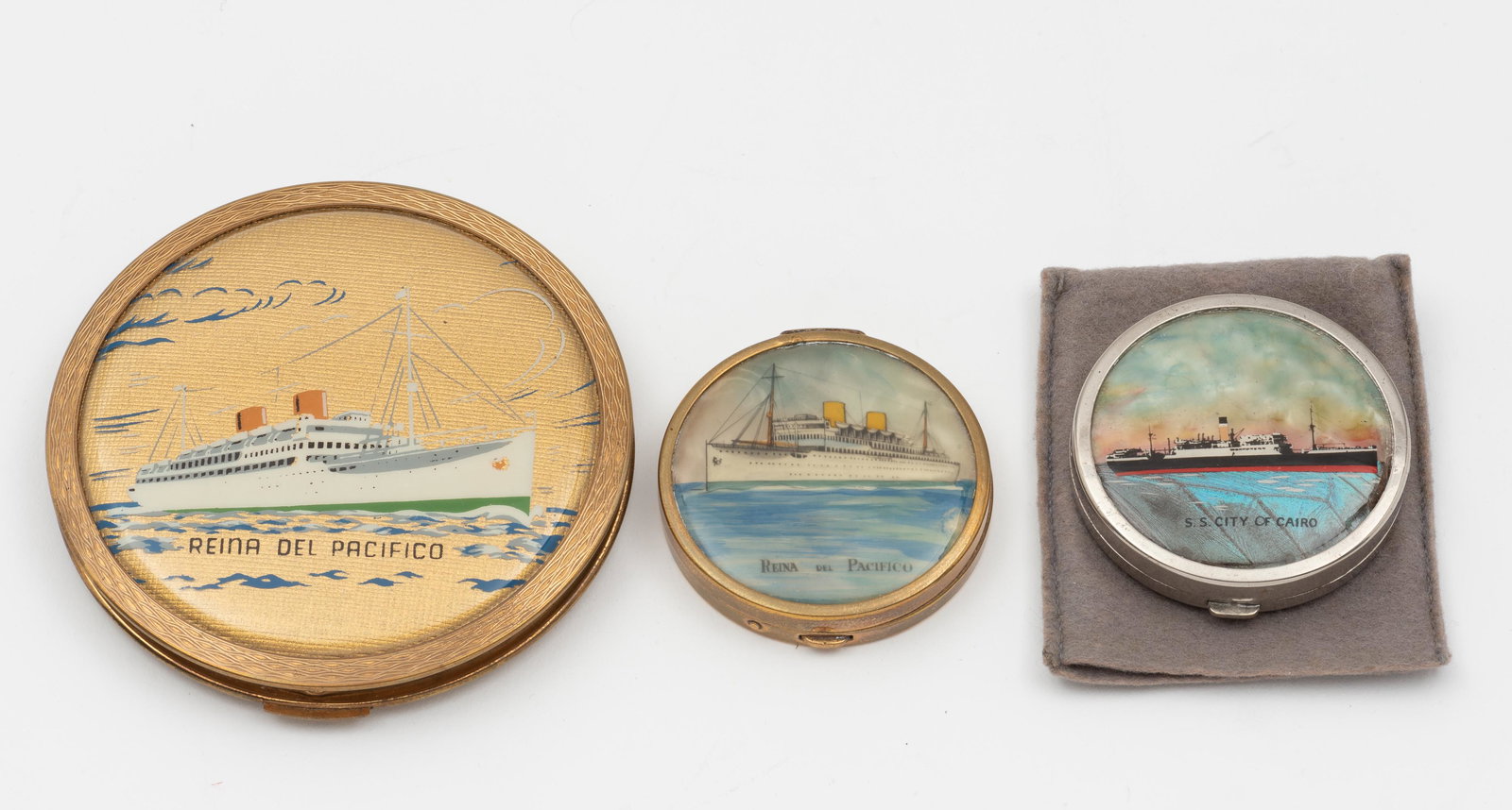 3 Ocean Liner Compacts (1 of 11)