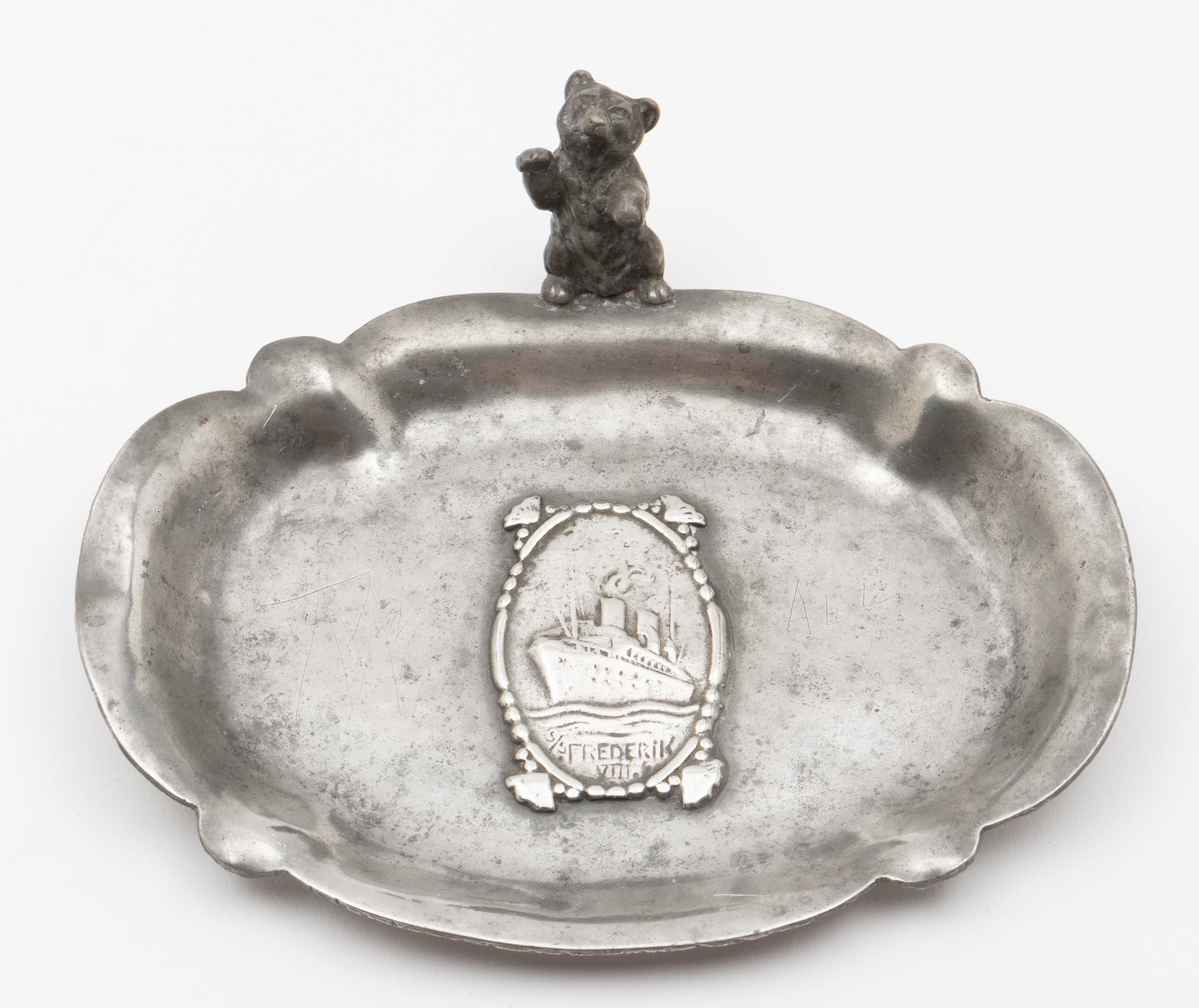 Scandanavian American Line SS Frederick VIII Tray (1 of 4)