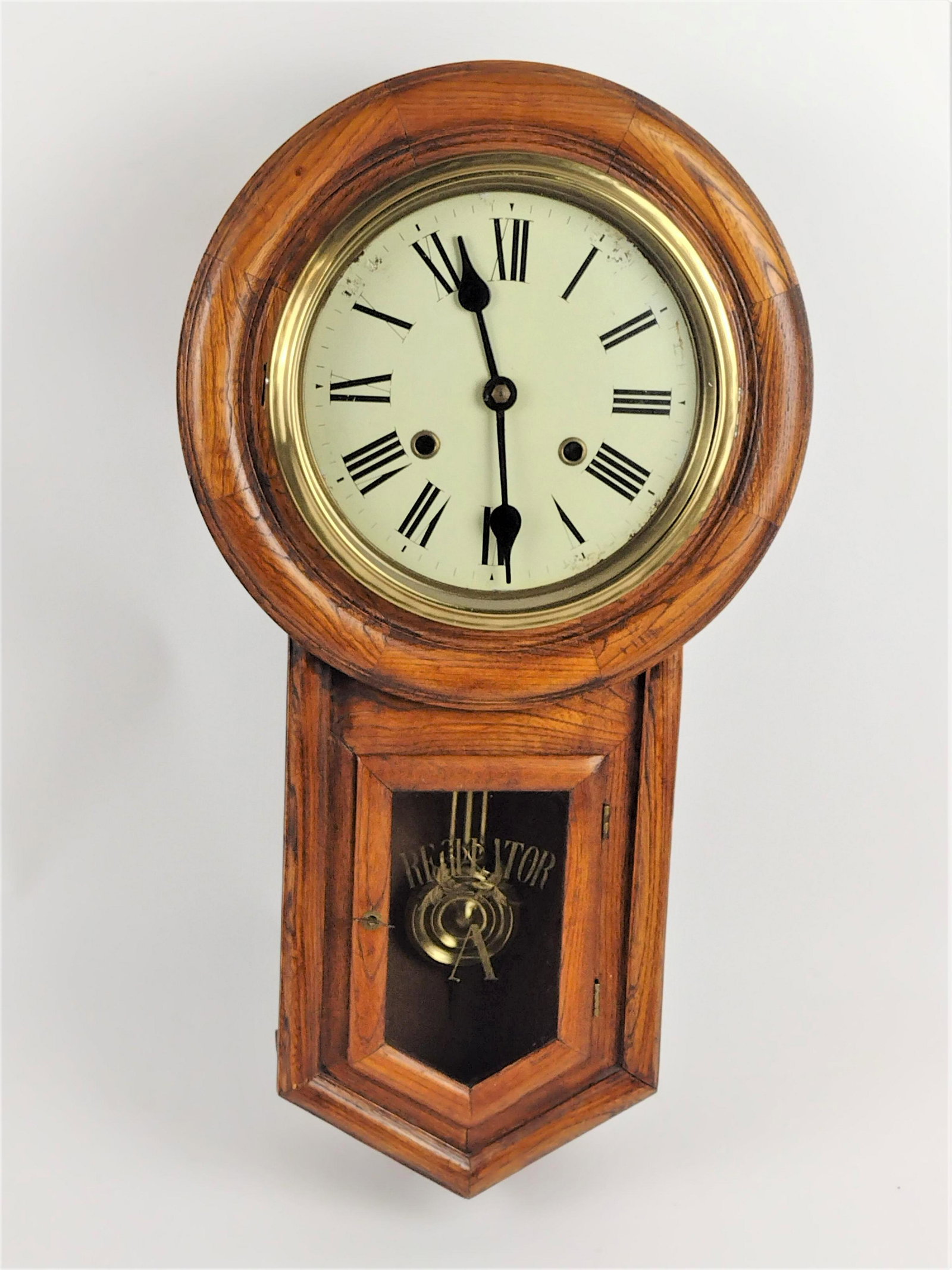 Antique Regulator Wall Clock (1 of 9)