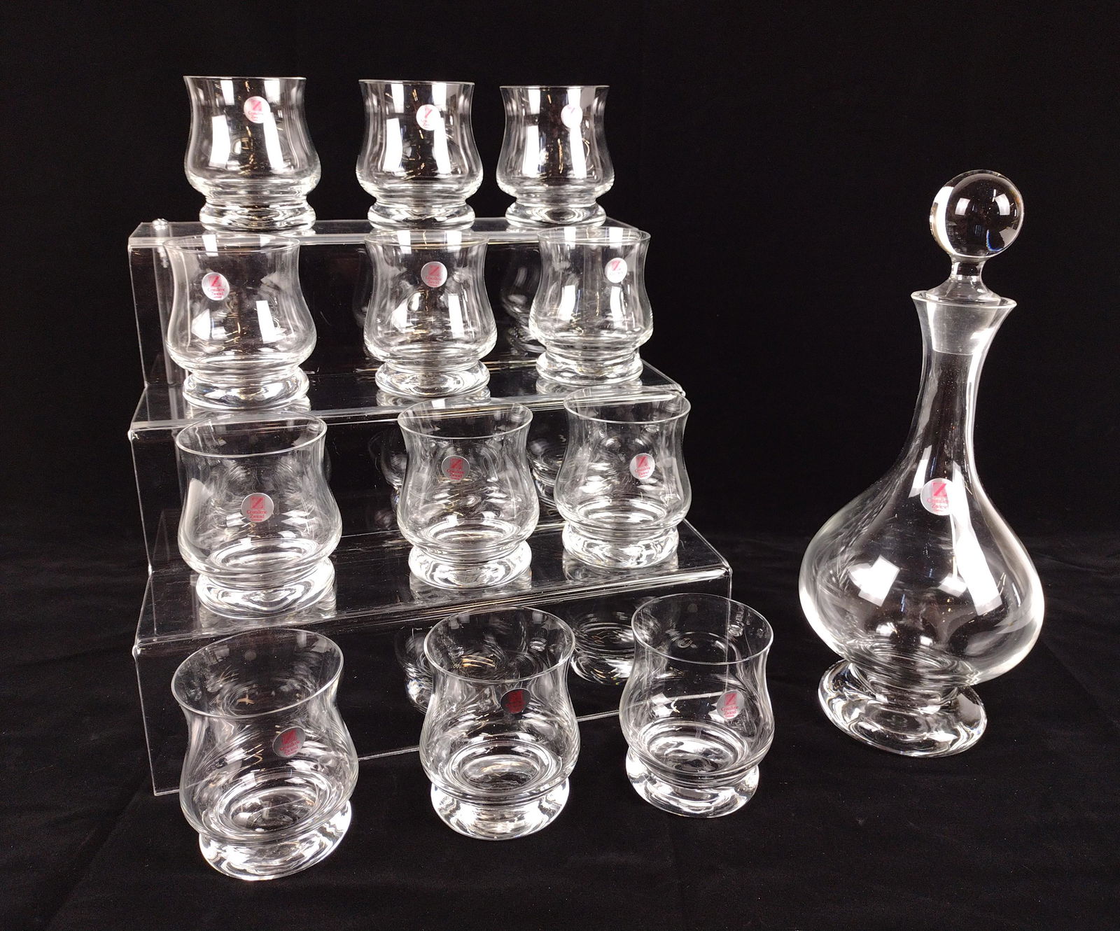 13 Pcs Cristallerie Zwiesel Decanter and Glasses (1 of 2)