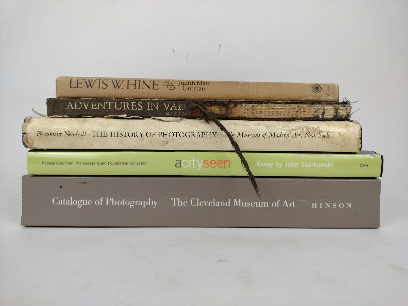 5 Photography Art Books: Includes Lewis W. Hine and the American Social Conscience, Adventures in Value, A City Seen, The History of Photography, and Catalog of Photography The Cleveland Museum of Art. RM IMPORTANT: Before bi