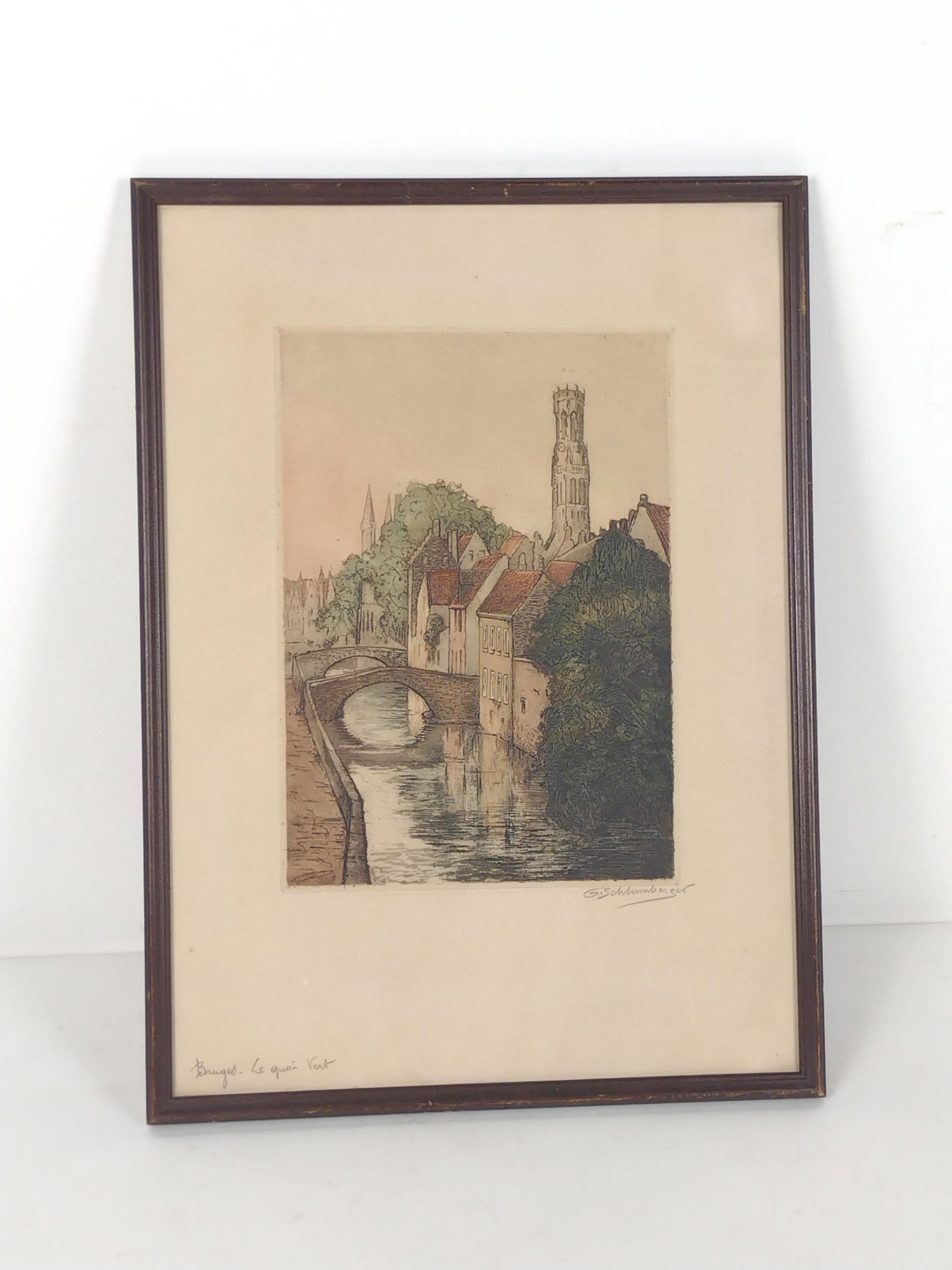 G. Schlumberger "Bruges" Etching (1 of 4)