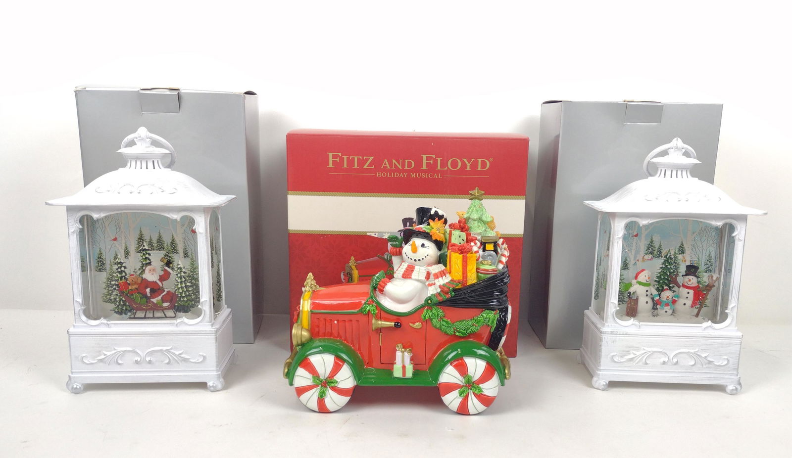 3 Pcs Christmas Decor Incl Fitz & Floyd (1 of 8)