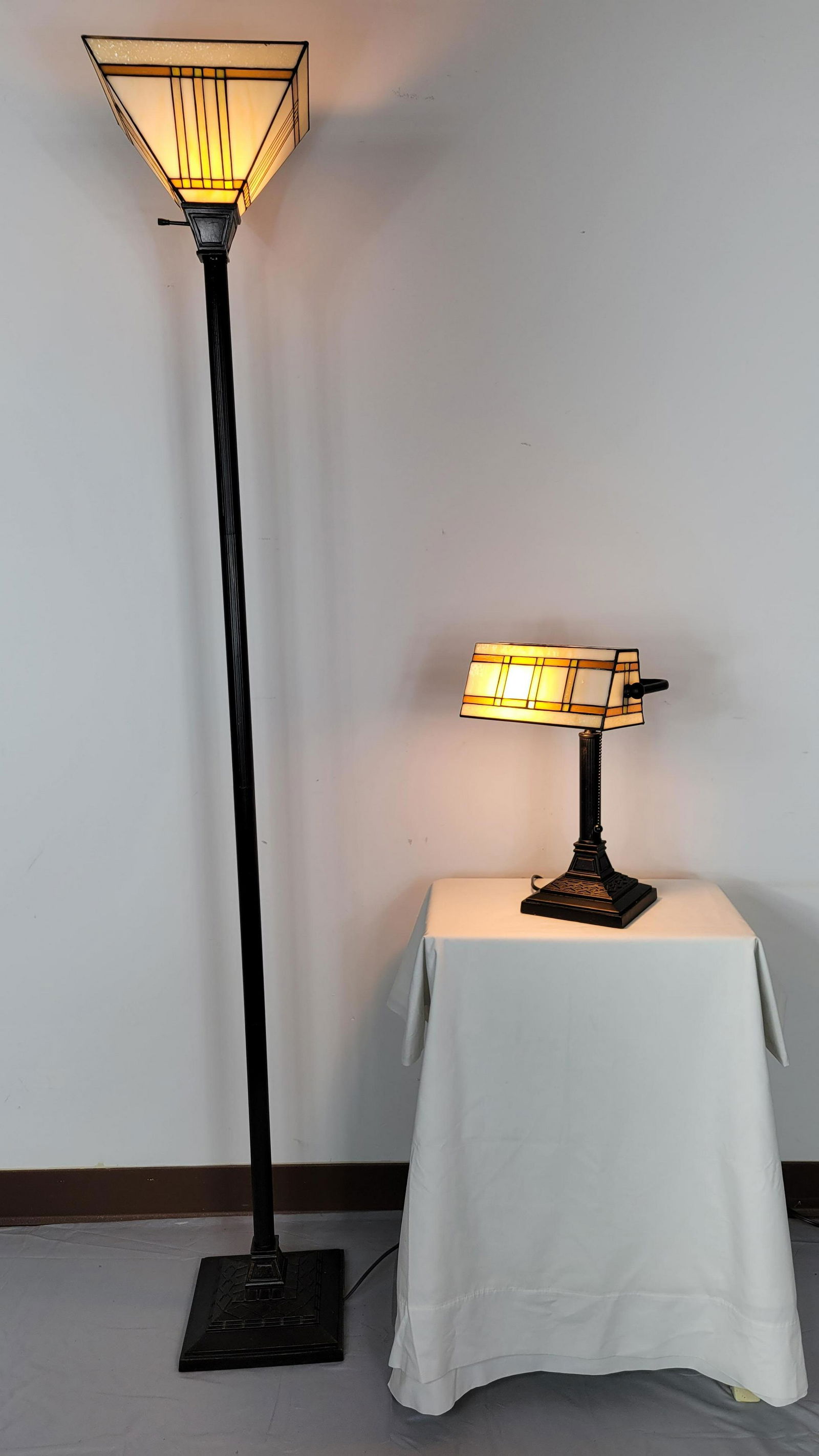 Two Tiffany Style Lamps (1 of 6)