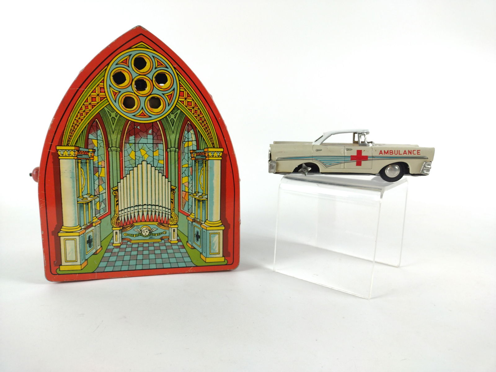 2 Tin Toys including Chein Cathedral (1 of 13)