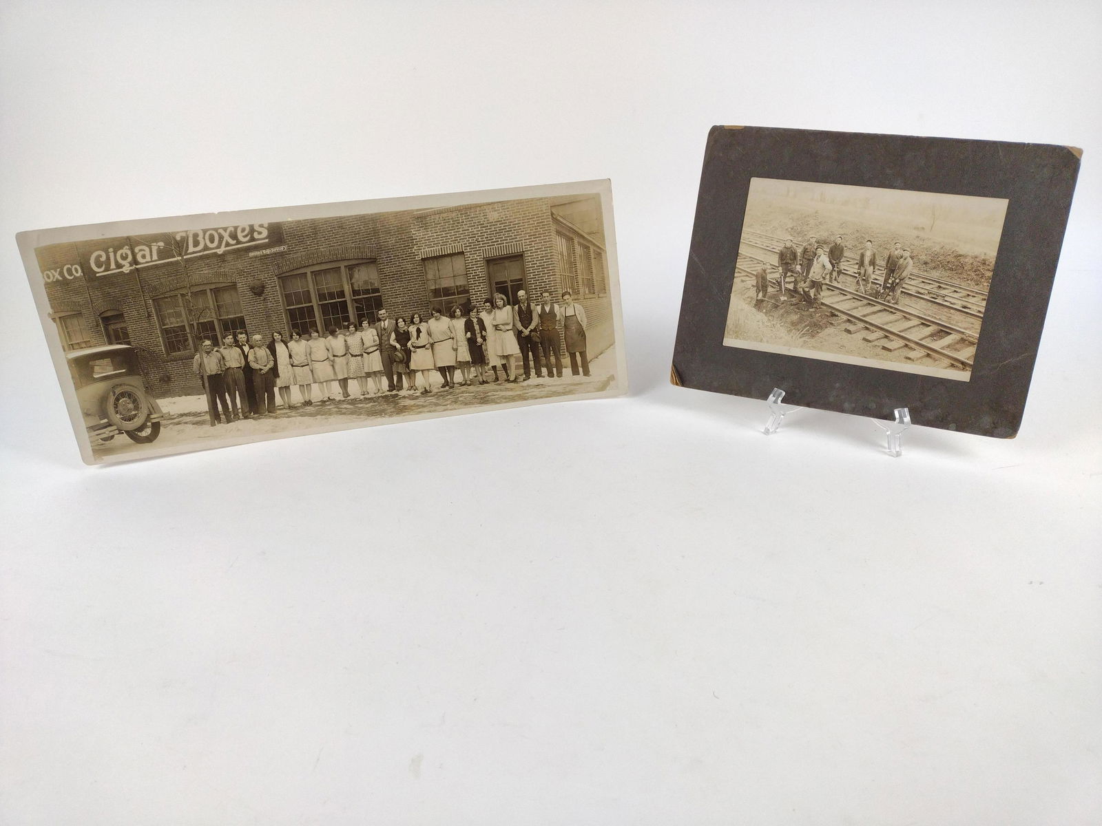 2 Antique Photographs including Railroad (1 of 3)