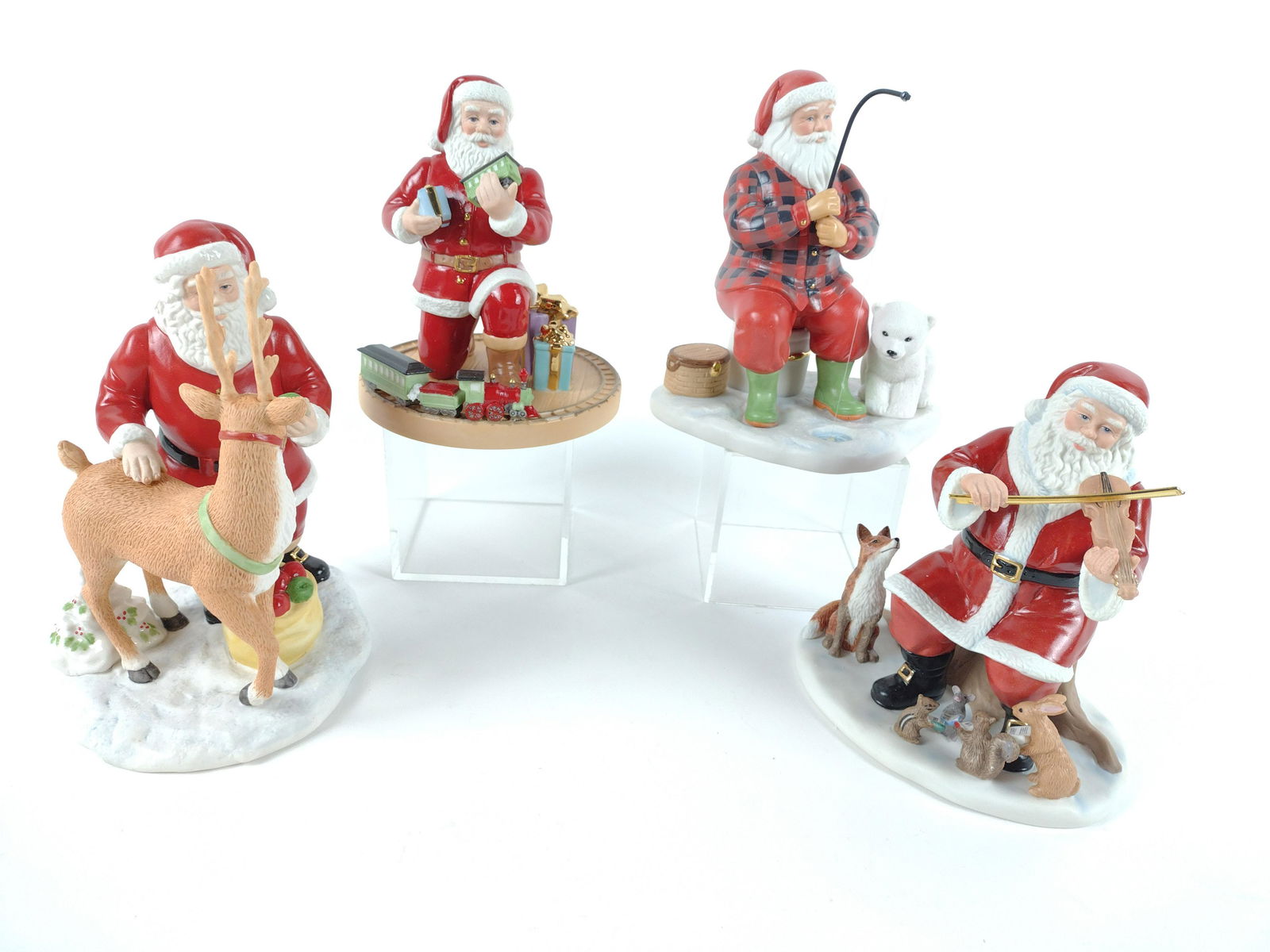 4 Lenox Santa Figurines (1 of 7)