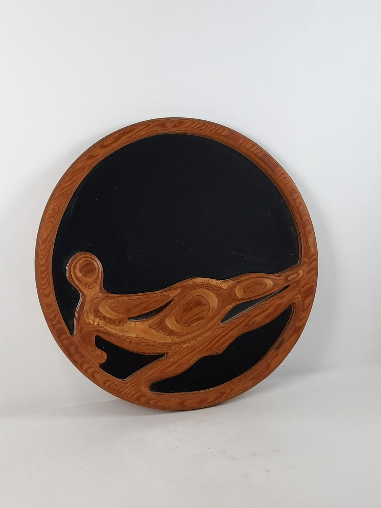 Robert Hargrave Sculpted Wooden Mirror (1 of 2)