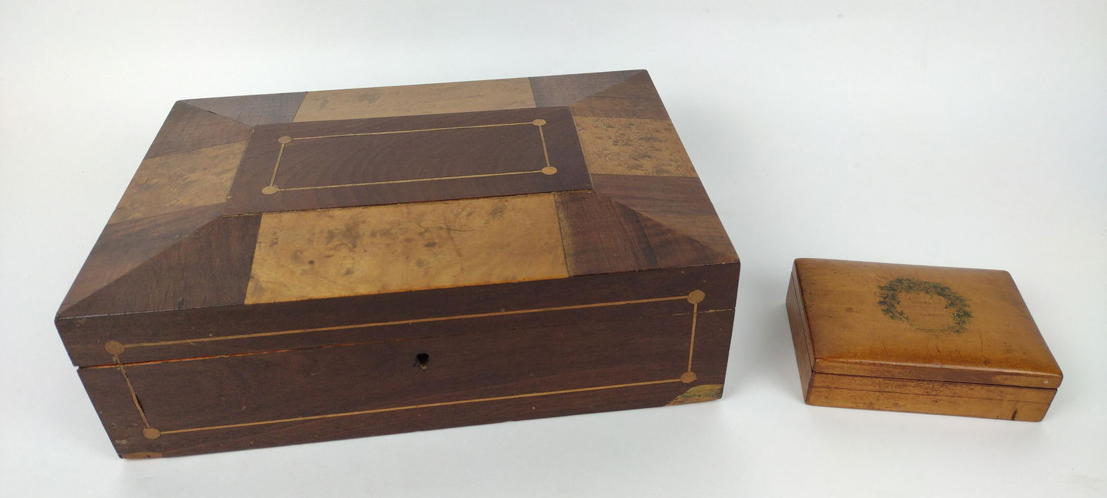 2 Wooden Boxes incl Inlaid (1 of 2)
