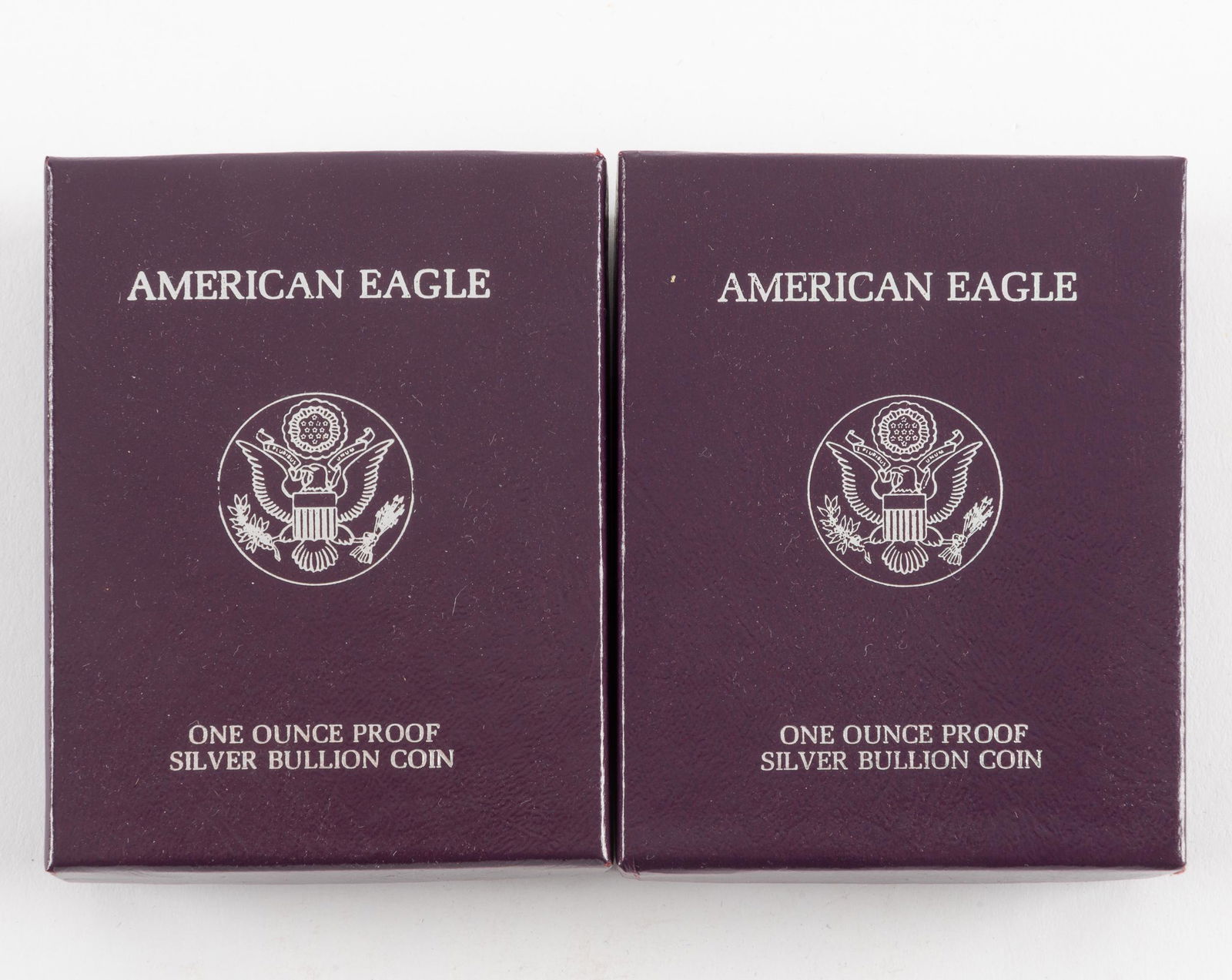 2 Proof American Silver Eagles Incl 1987 (1 of 2)