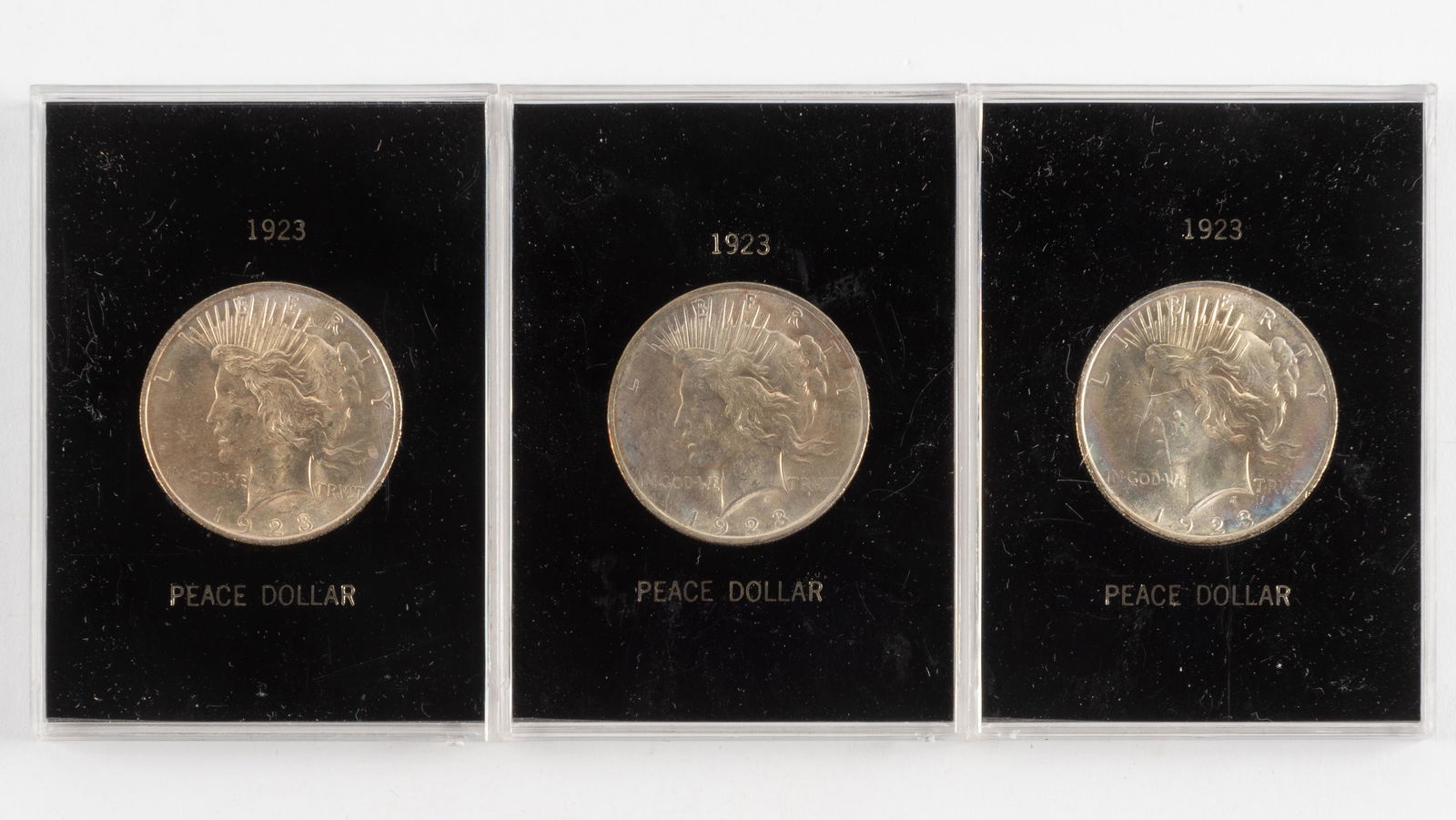 3 1923 Peace Silver Dollars (1 of 2)