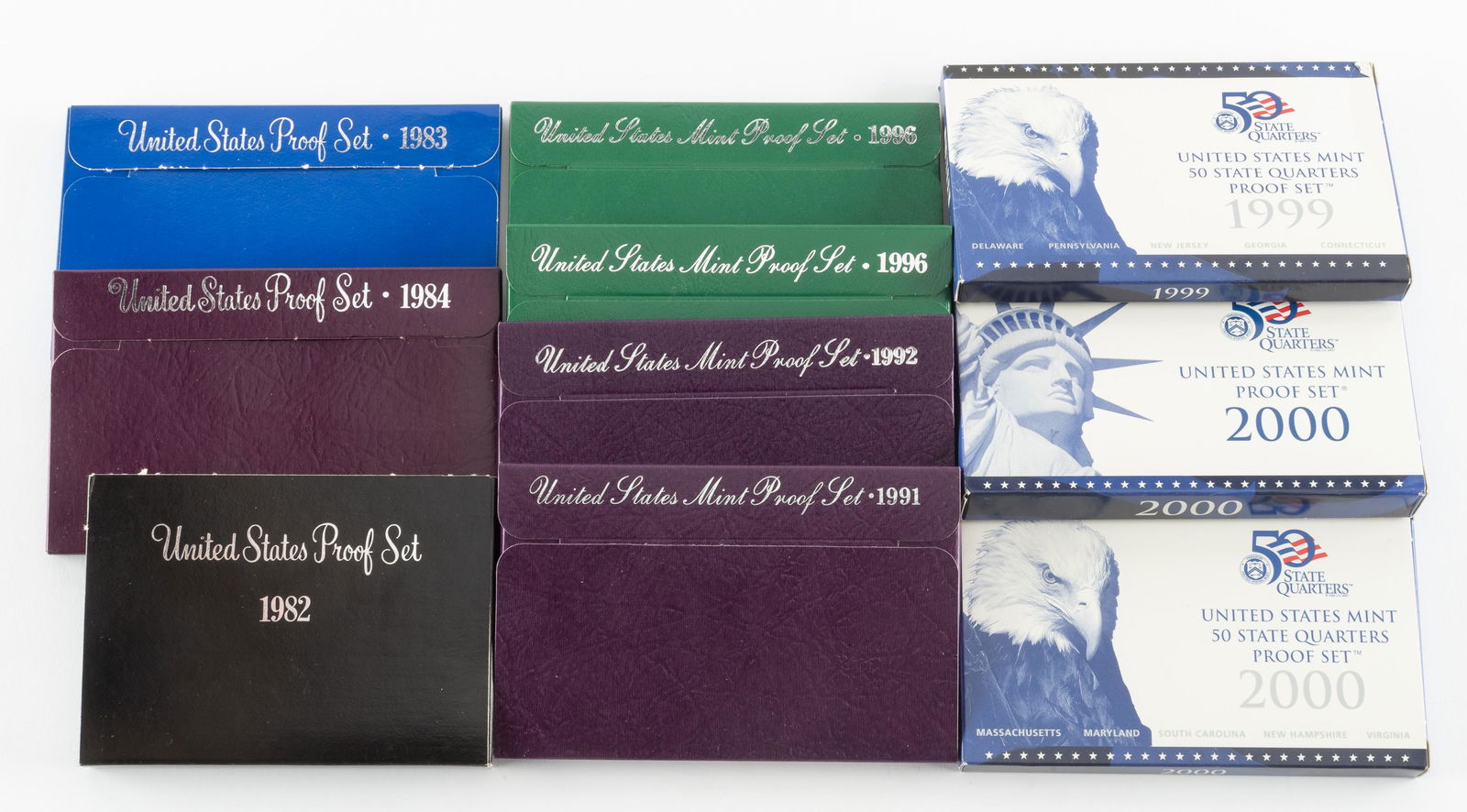 10 U.S. Proof Sets (1 of 1)