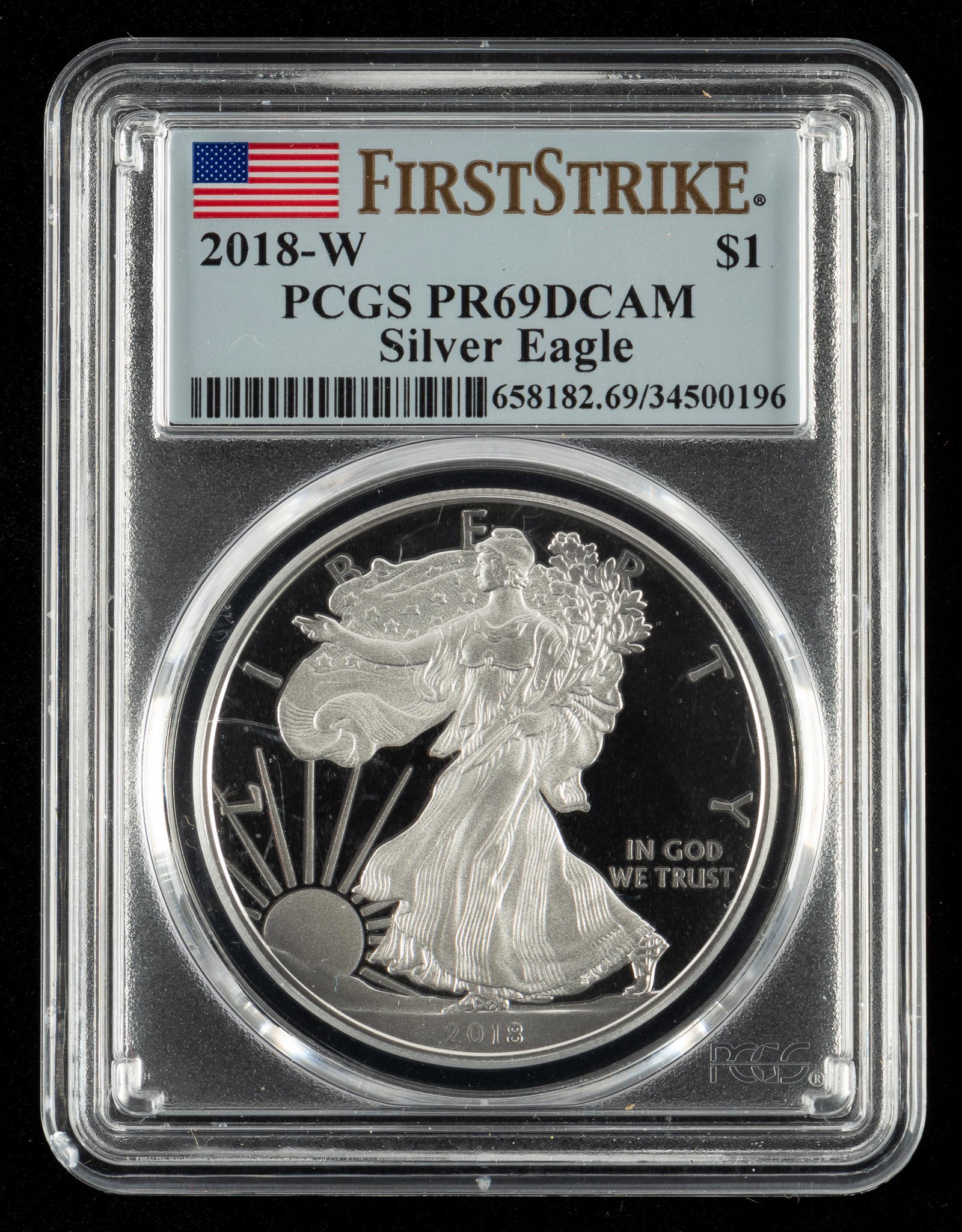 2018-W Silver Eagle PCGS PR69DCAM (1 of 2)