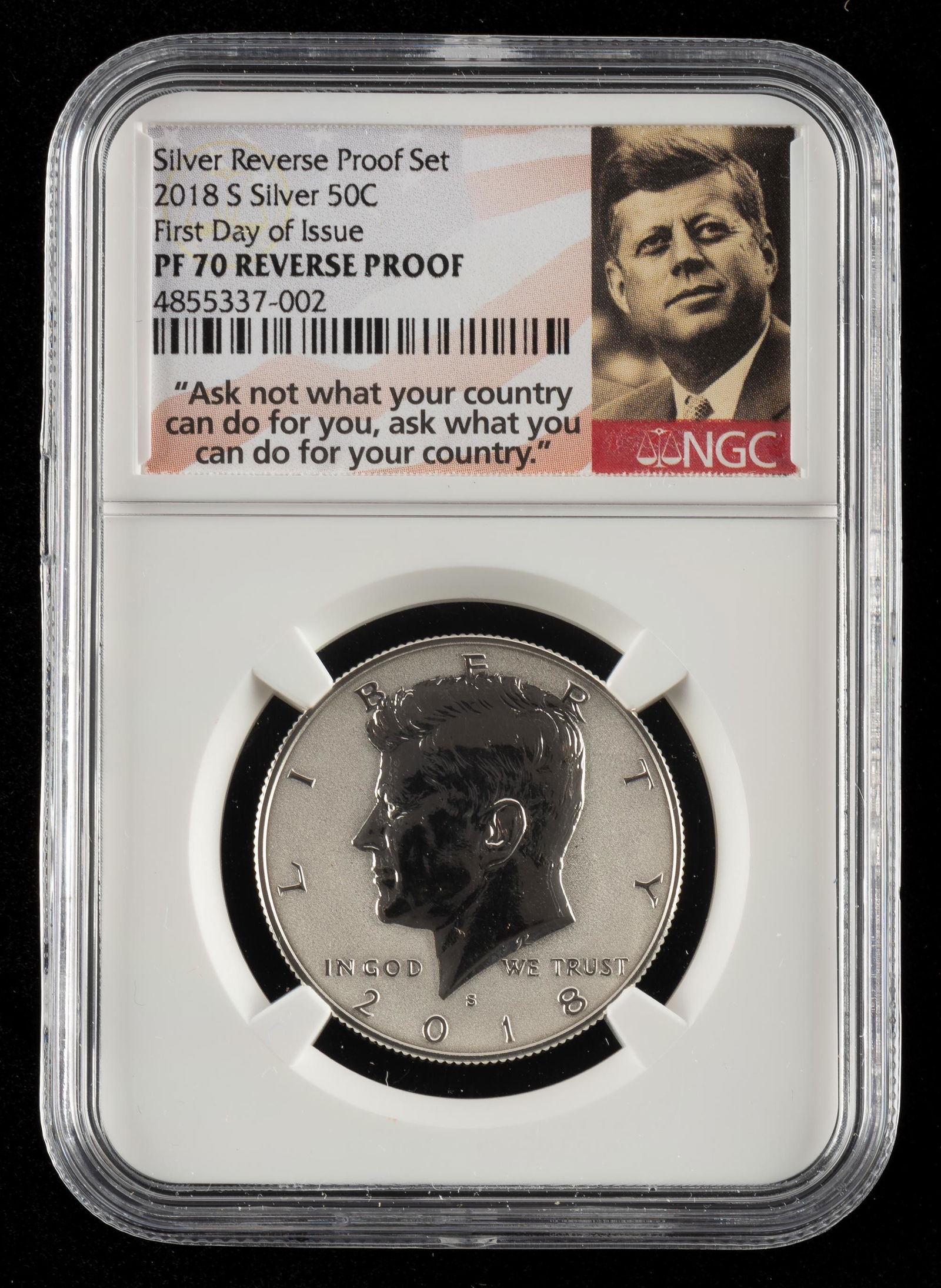 2018-S Silver 50 Cent Reverse Proof Set PF 70 (1 of 2)