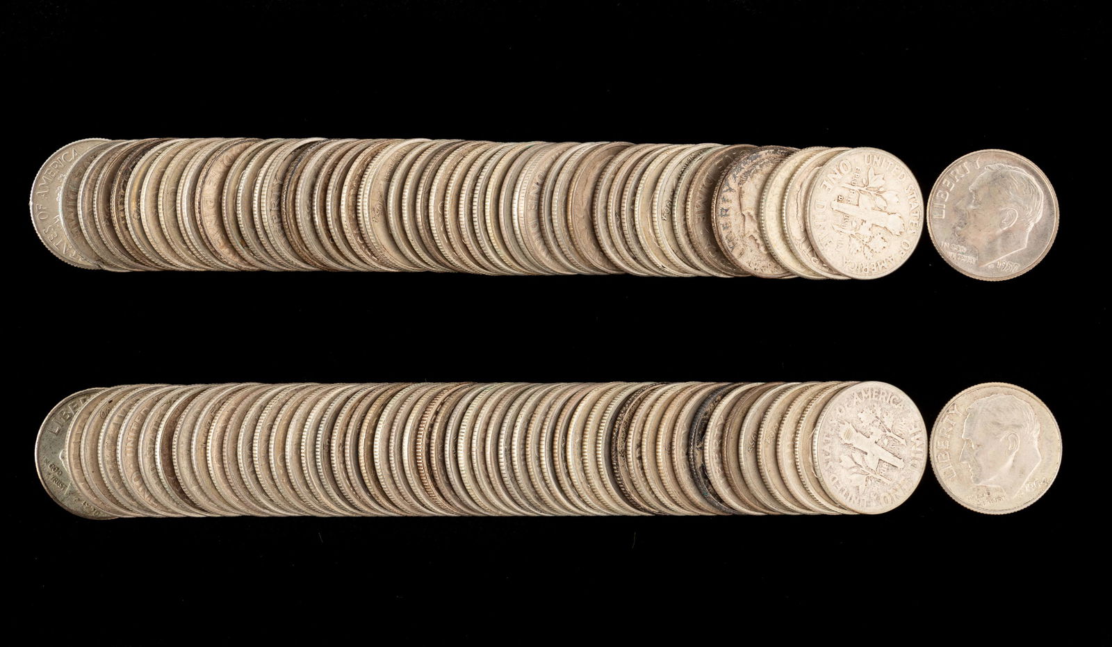 100 Roosevelt Dimes (1947 - 1964) (1 of 1)