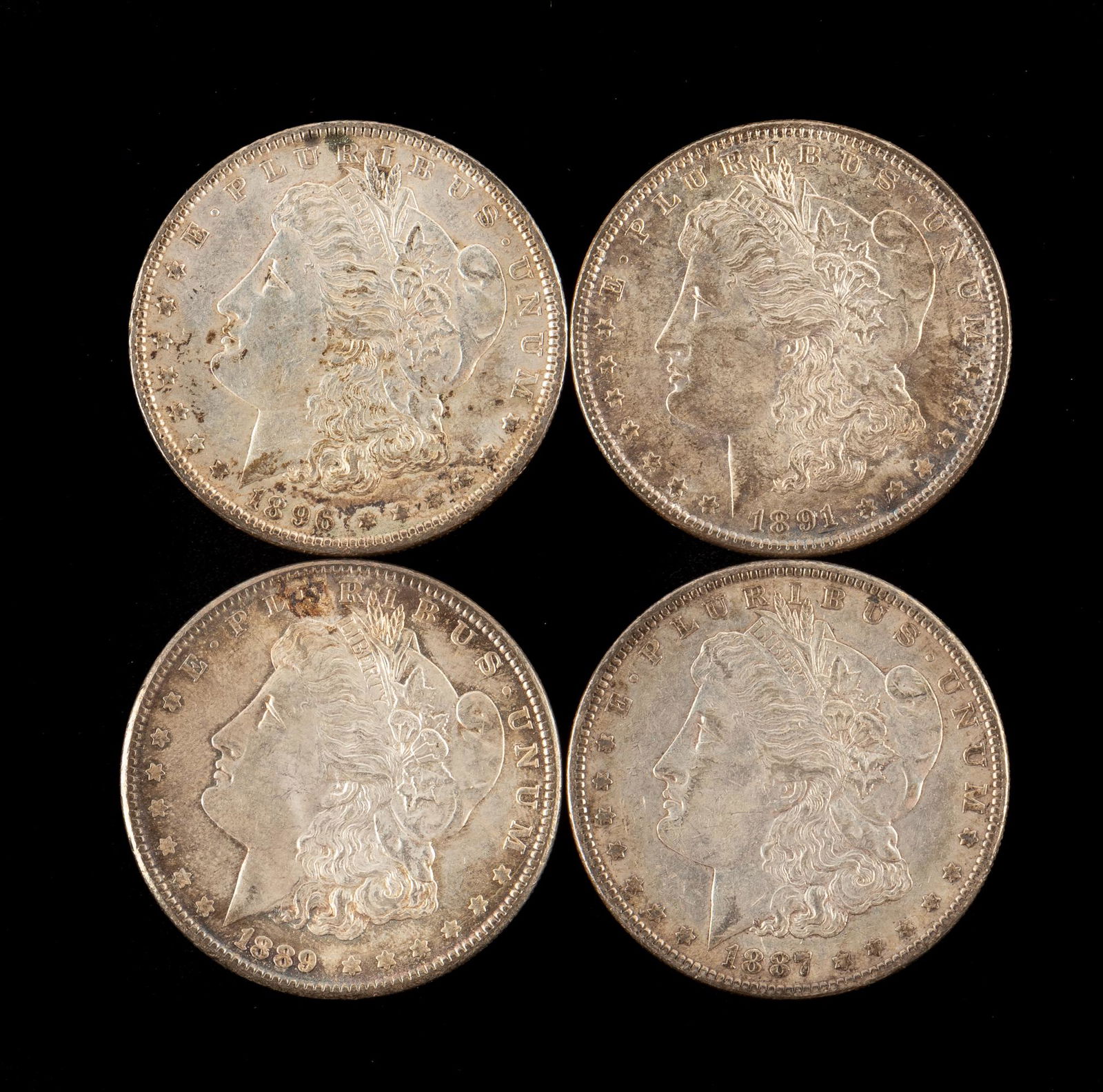4 Morgan Silver Dollars (1 of 2)