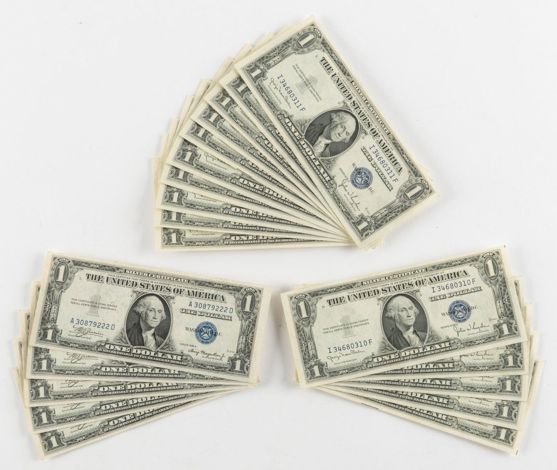 20 $1.00 Silver Certificates (1 of 7)