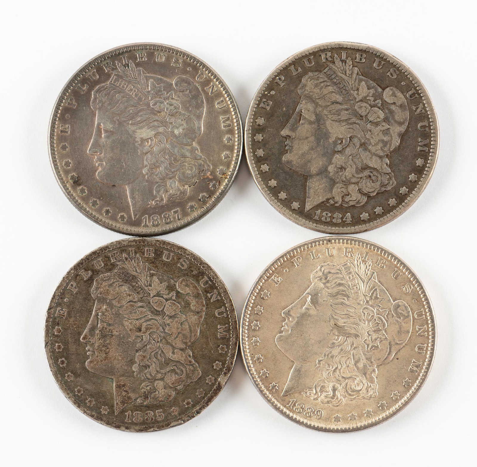 4 Morgan Silver Dollars (1 of 2)