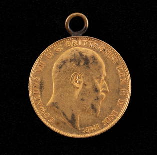 ONE PIECE in English gold sovereign Edward VII, 1907 U…