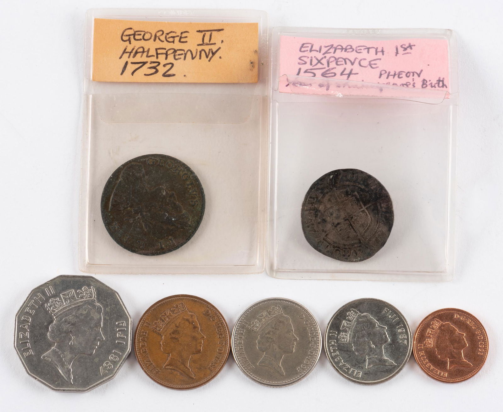 7 British Coins (1 of 2)