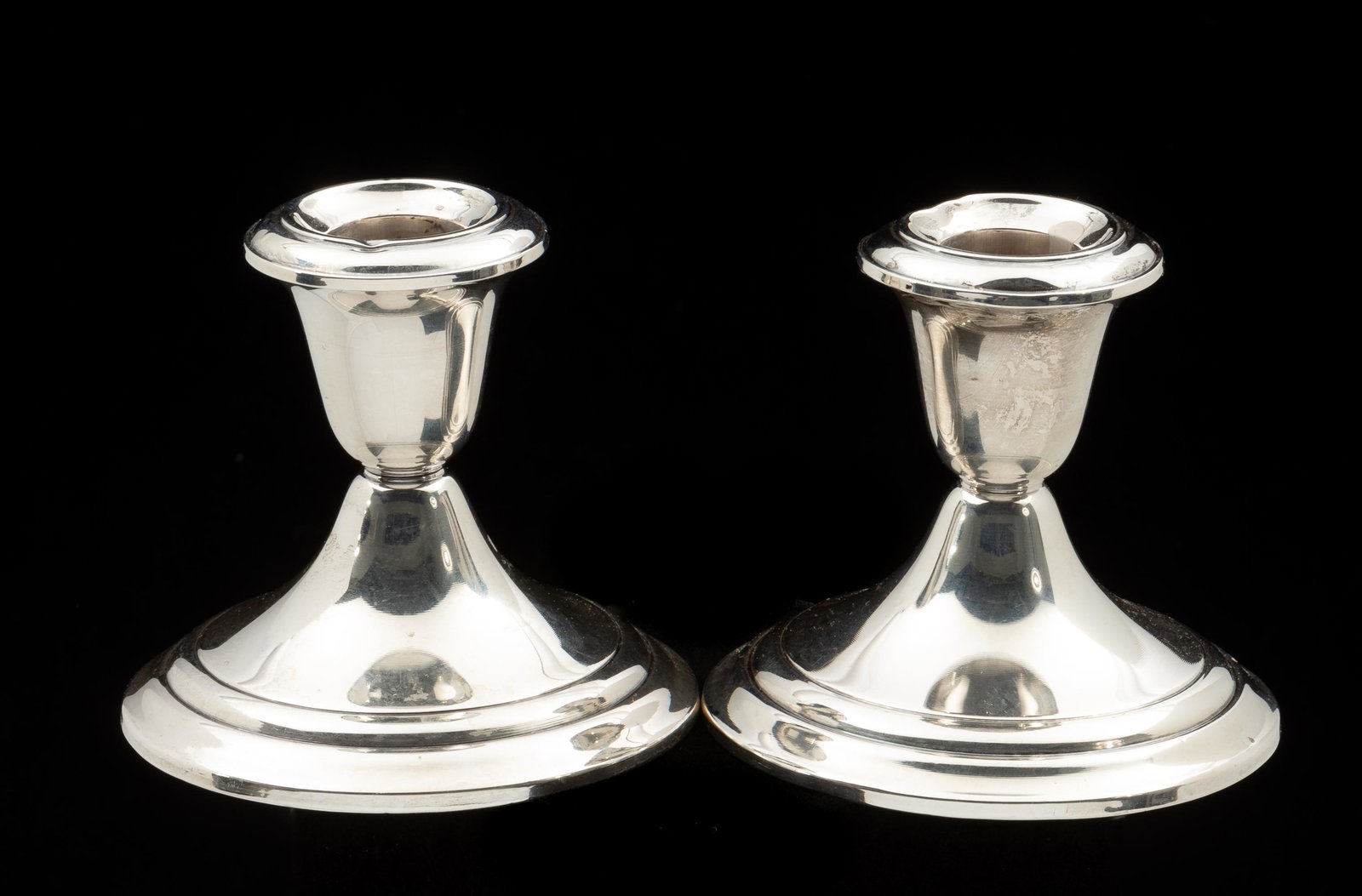 Pair of Gorham Weighted Sterling Candle Holders (1 of 4)
