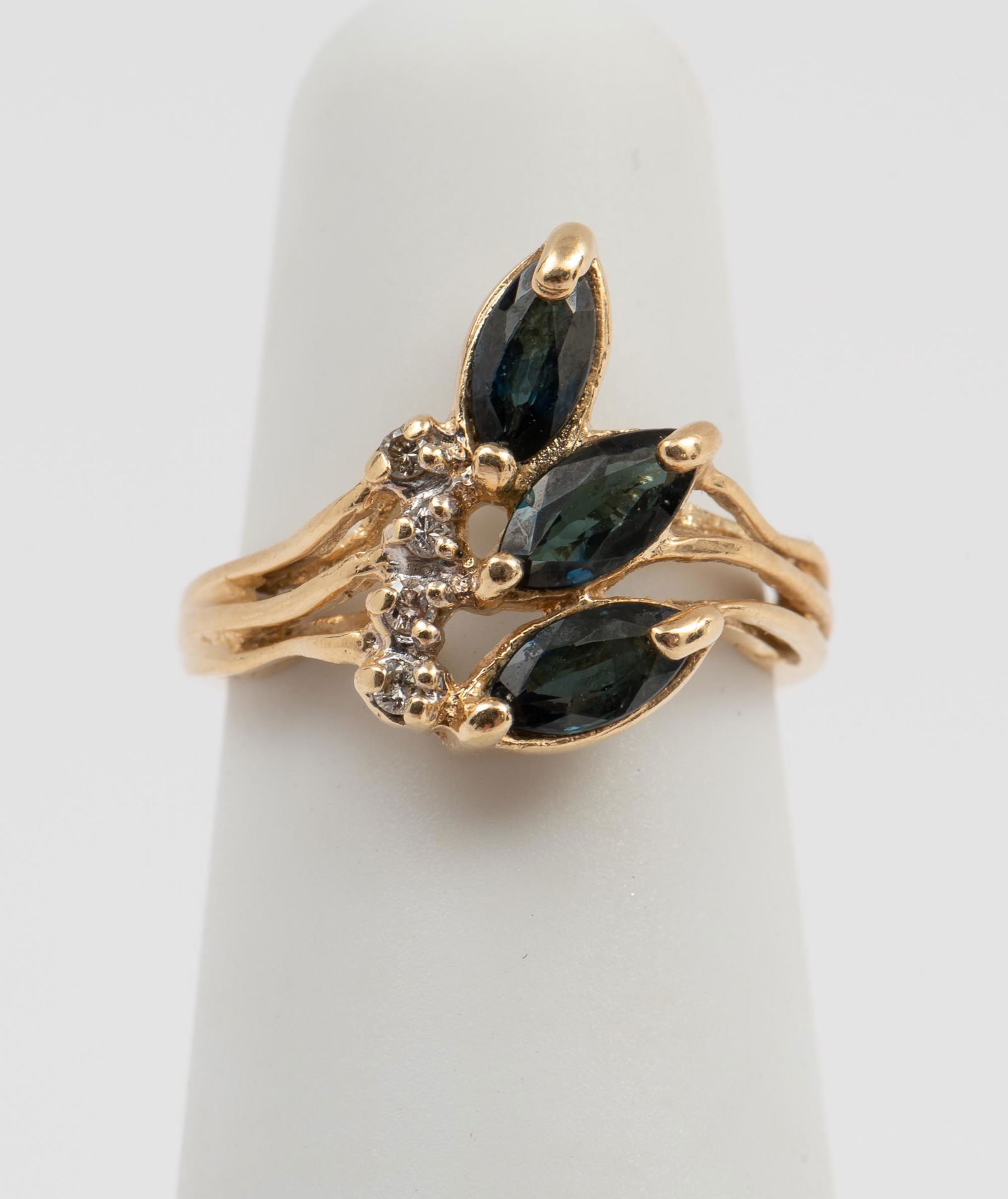 14K Sapphire & Diamond Ring (1 of 3)