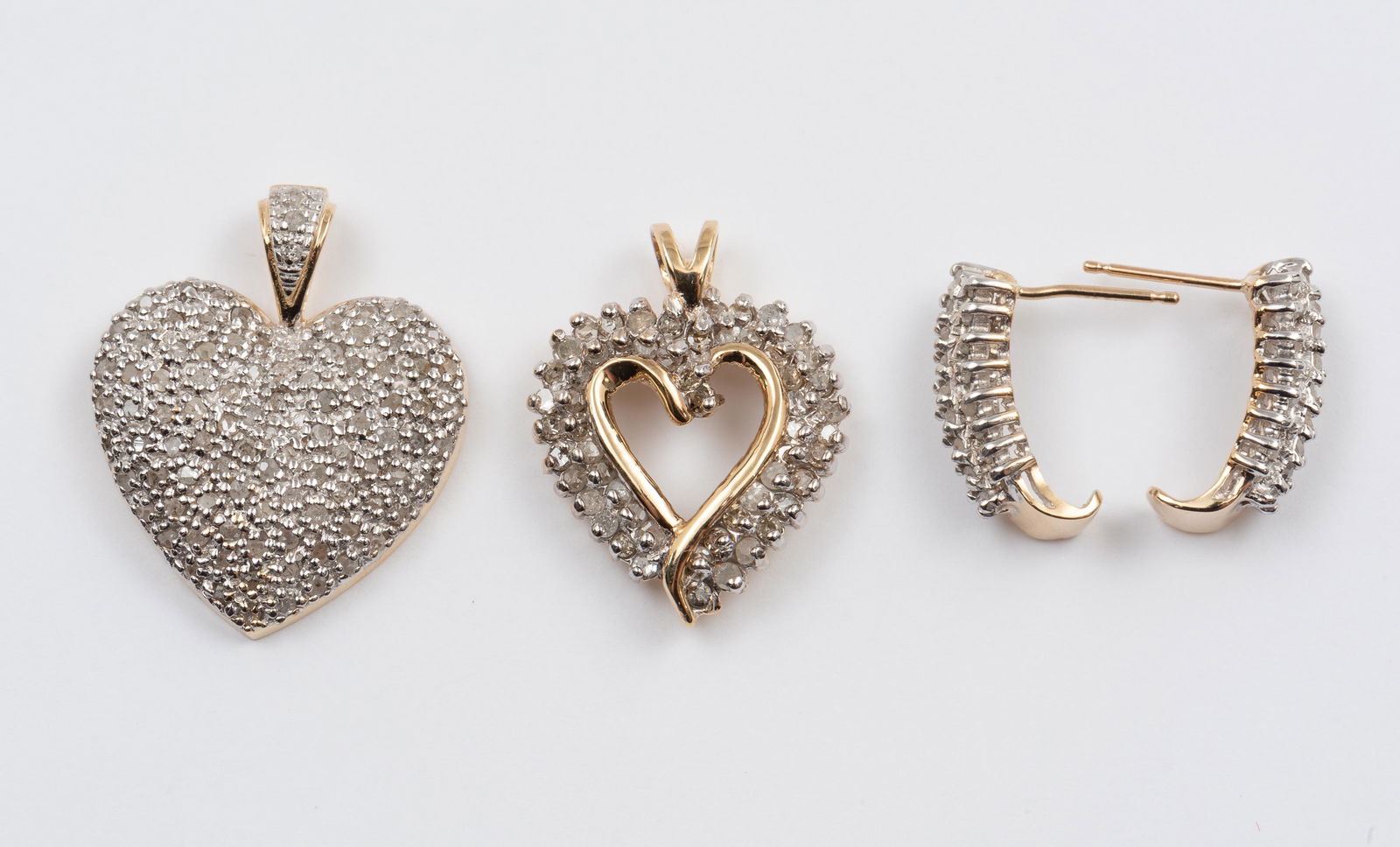 3 Pcs 10K Diamond Jewelry (1 of 3)