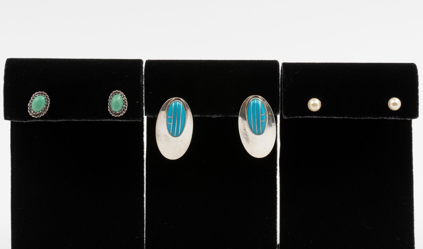 3 Pairs Sterling Earrings (1 of 8)