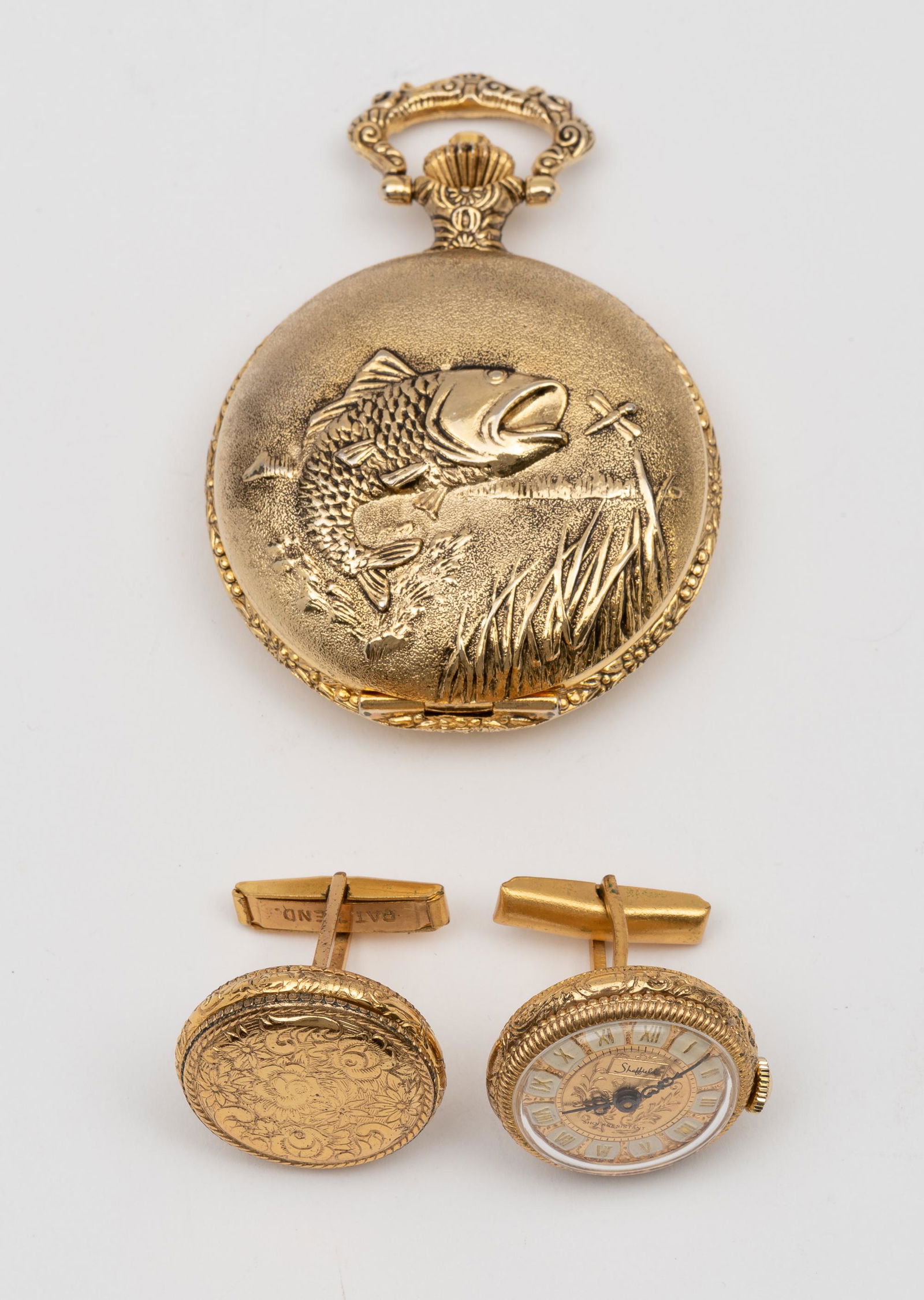 Sheffield Watch Cufflinks & Madison Pocket Watch (1 of 6)