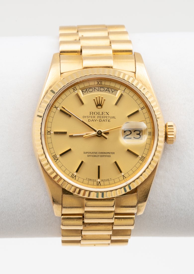 18K Rolex Day-Date Oyster Perpetual Chronometer (1 of 17)