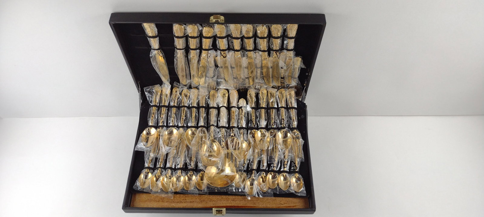 45 Pcs Gold Toned Flatware (1 of 4)