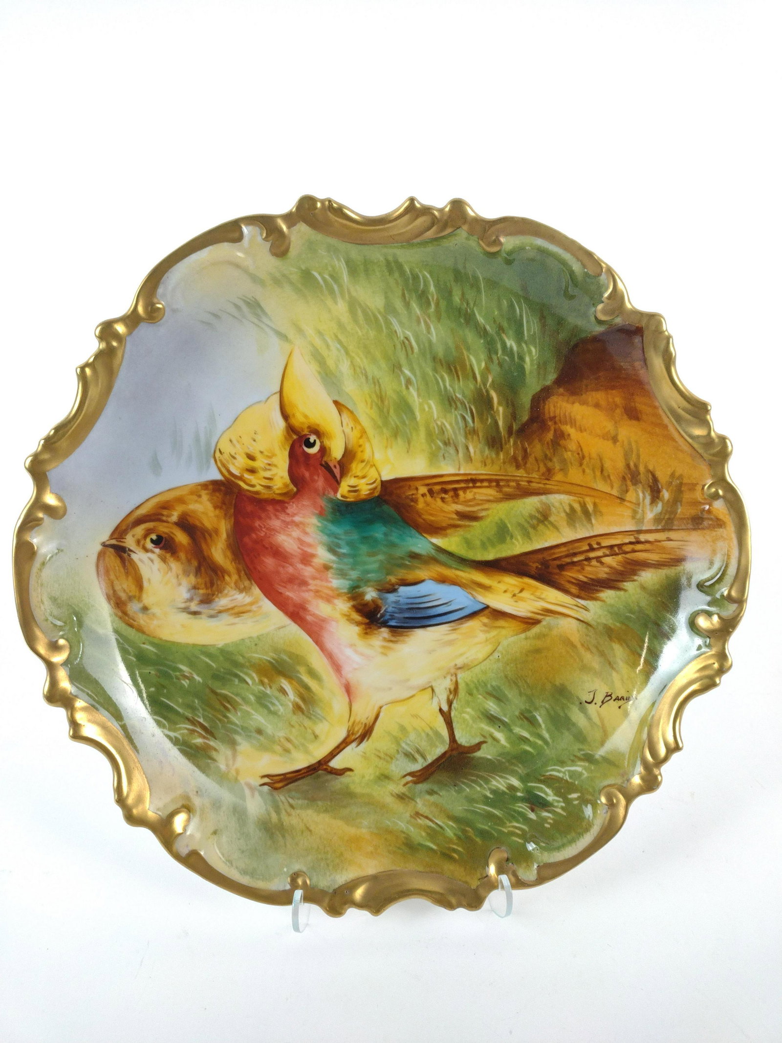 J. Bari's Signed Limoges Plate (1 of 4)