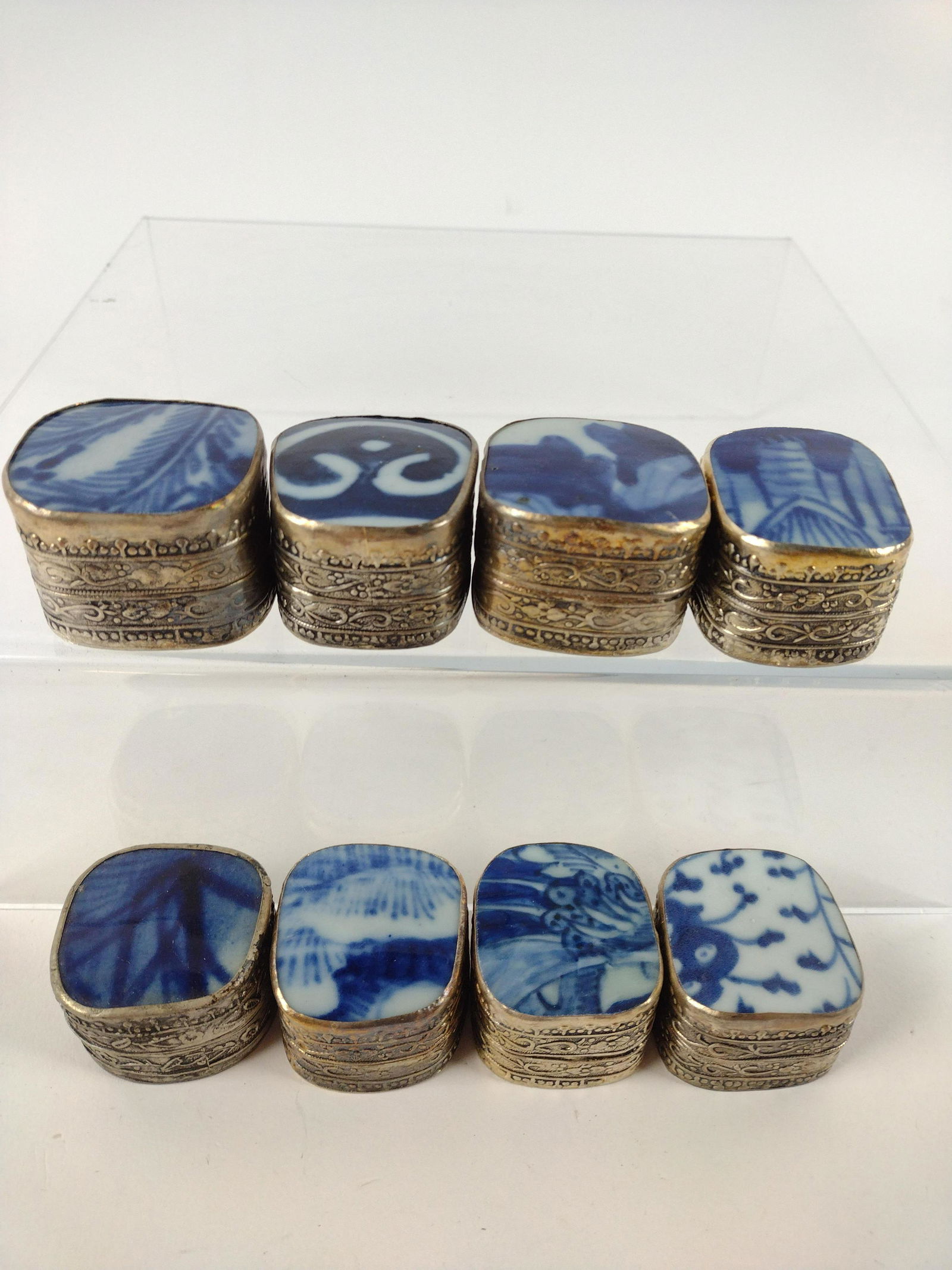 8 Asian Boxes With Silver Mounts (1 of 7)