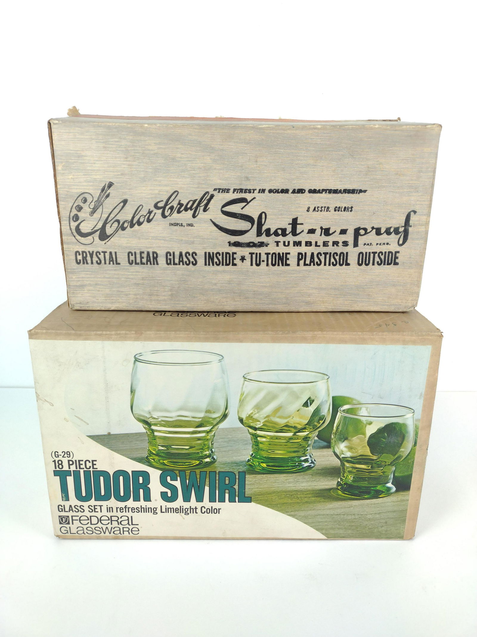 2 Vintage Glassware Sets incl Color Craft (1 of 3)