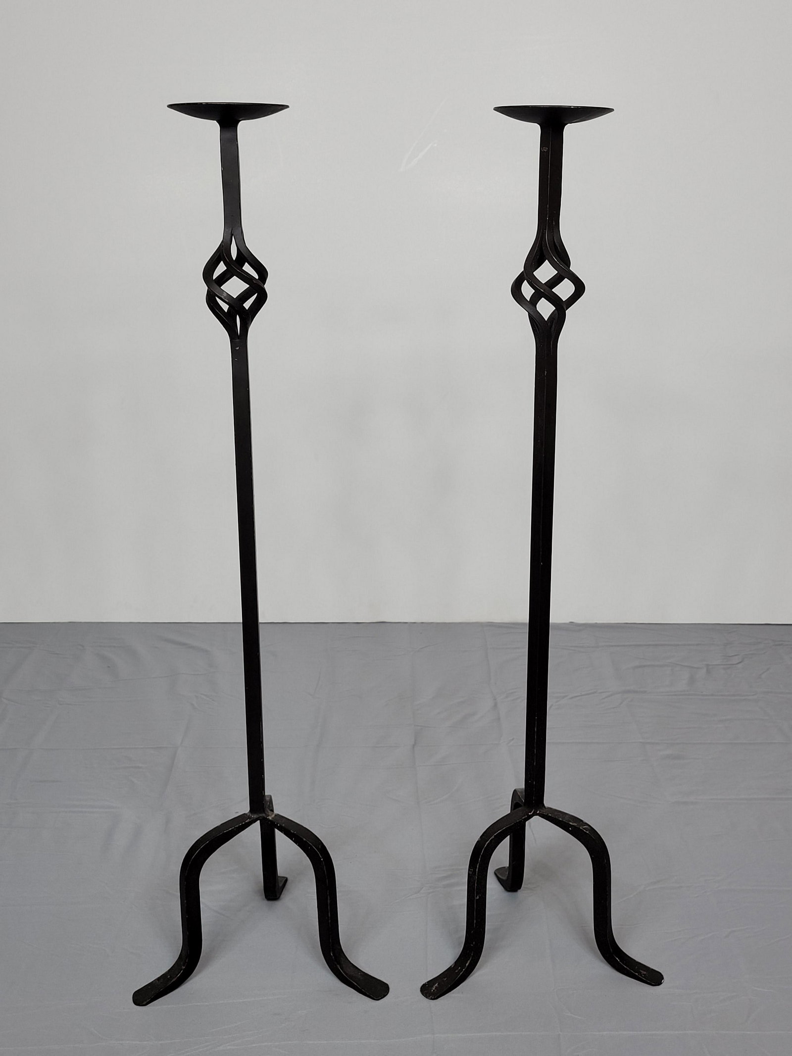 Pair Of Metal Candle Stands (1 of 4)
