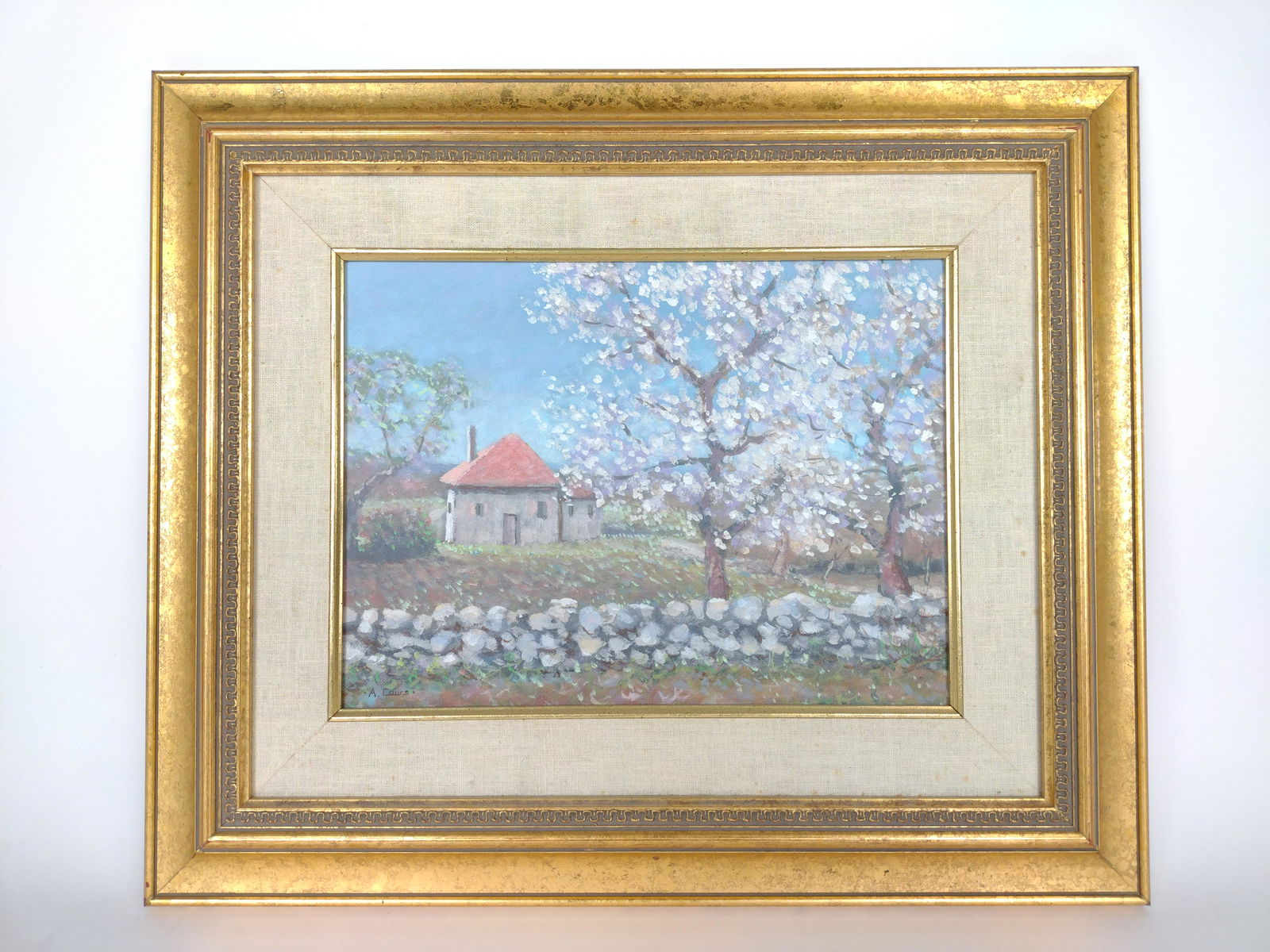 Alan Cours "The Stone Fence" Painting (1 of 4)