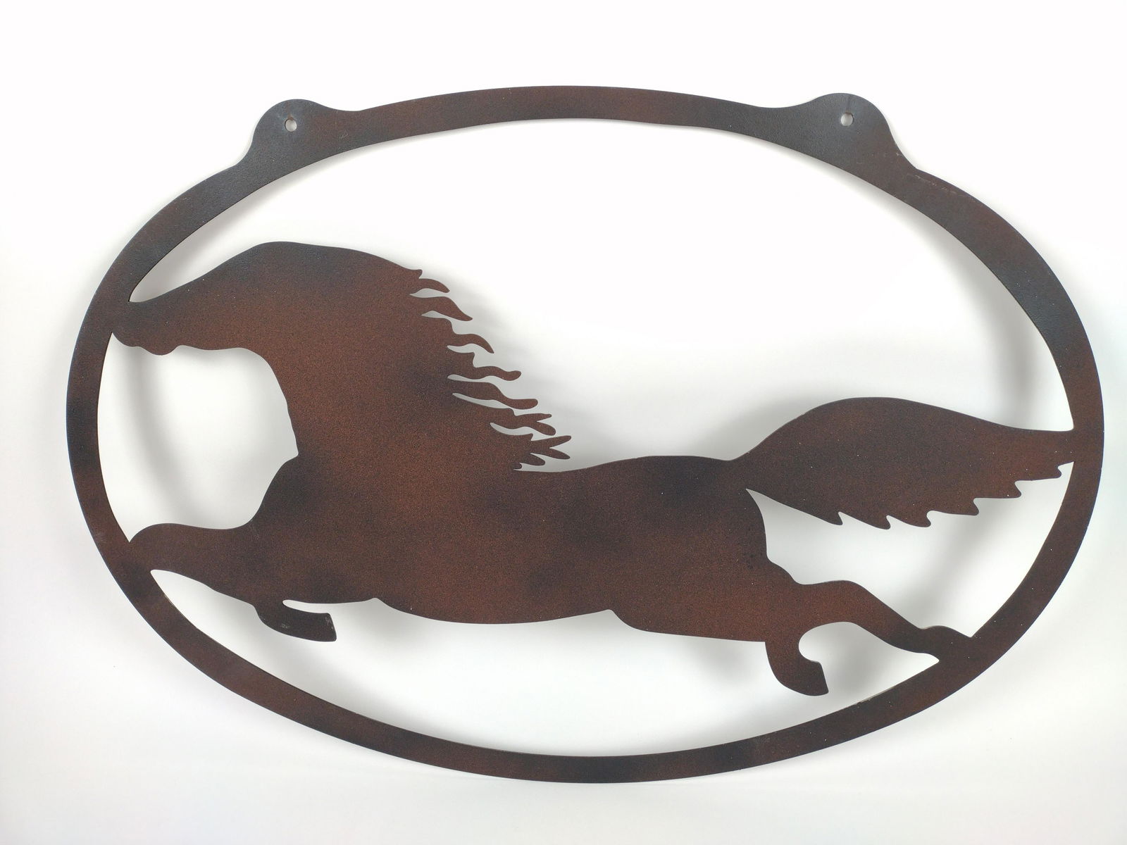 Painted Metal Horse Wall Hanging (1 of 1)