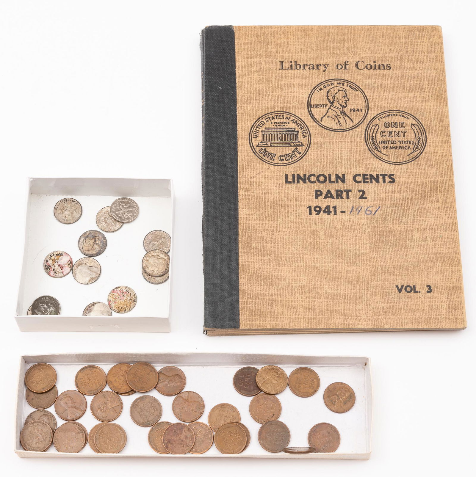 105 U.S. Coins Incl Lincoln Cents 1936-1961 (1 of 7)