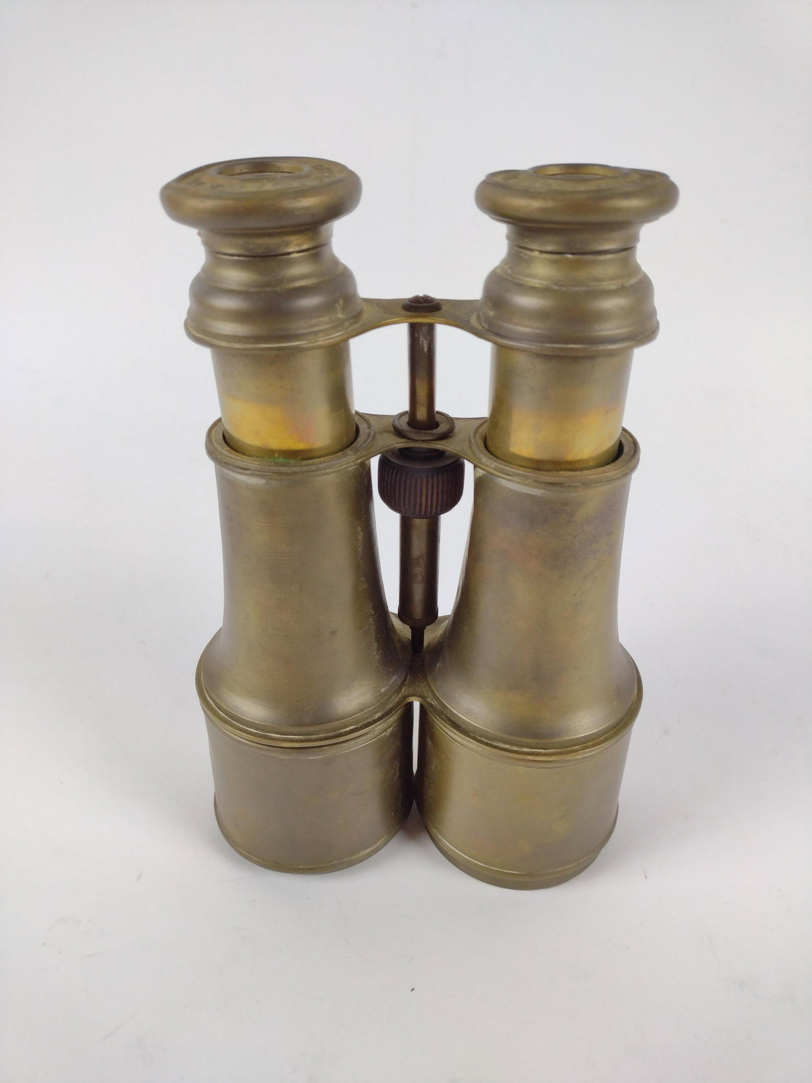 Day and Night Signal Glass Binoculars: 5 1/4" wide by 7 3/4" high. JK IMPORTANT: Before bidding, please read the terms and conditions. When you registered for the auction you agreed to these terms and will be required to comply with them.