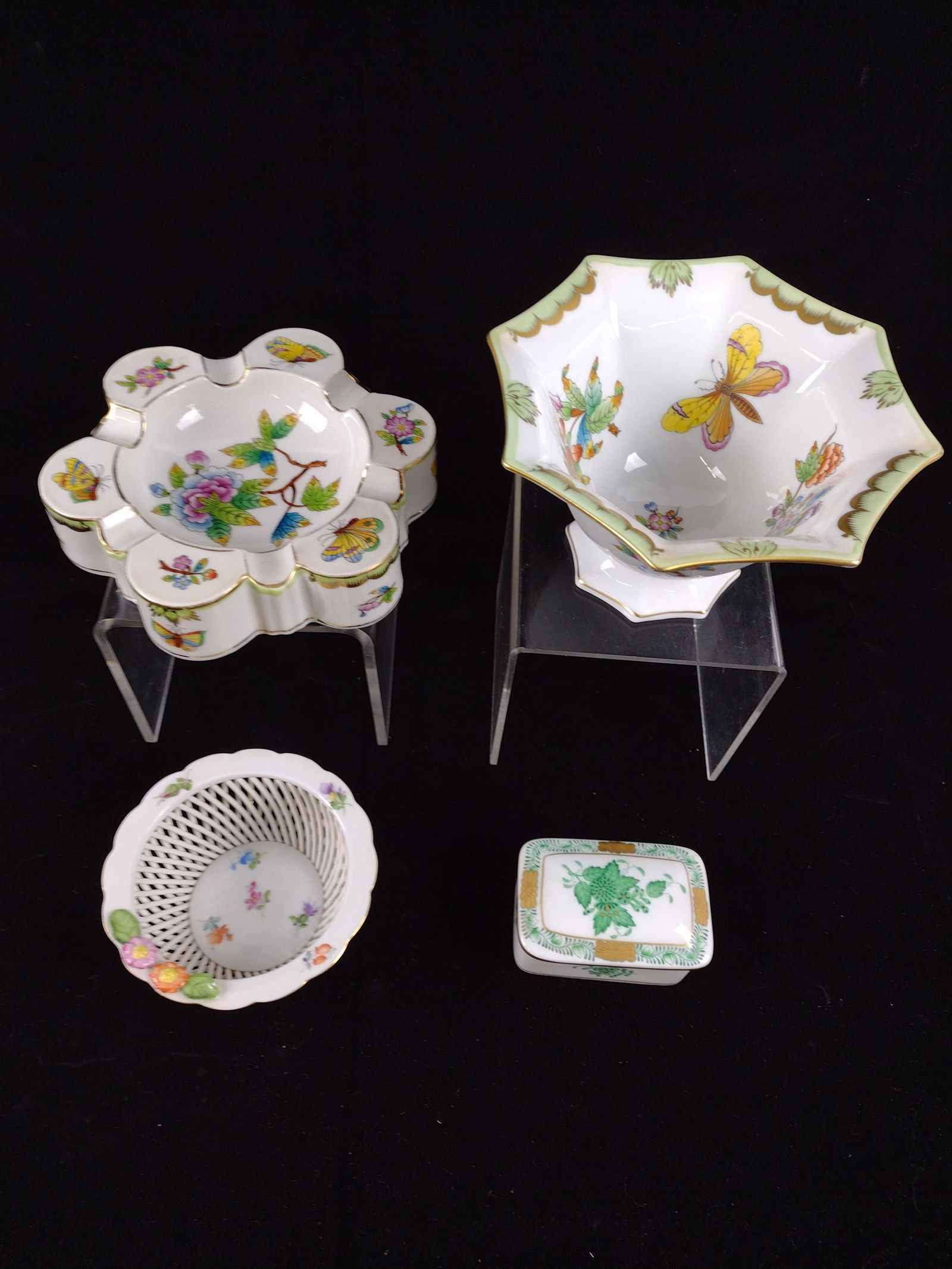4 Pcs Herend Including Ashtray (1 of 4)