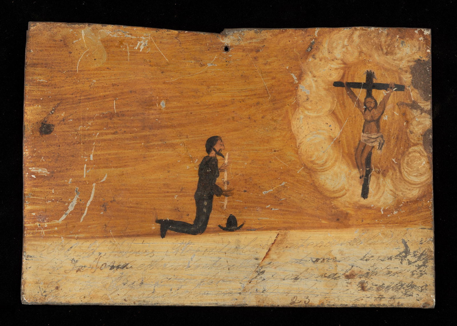 Mexican Retablo Ex Voto Painting (1 of 2)