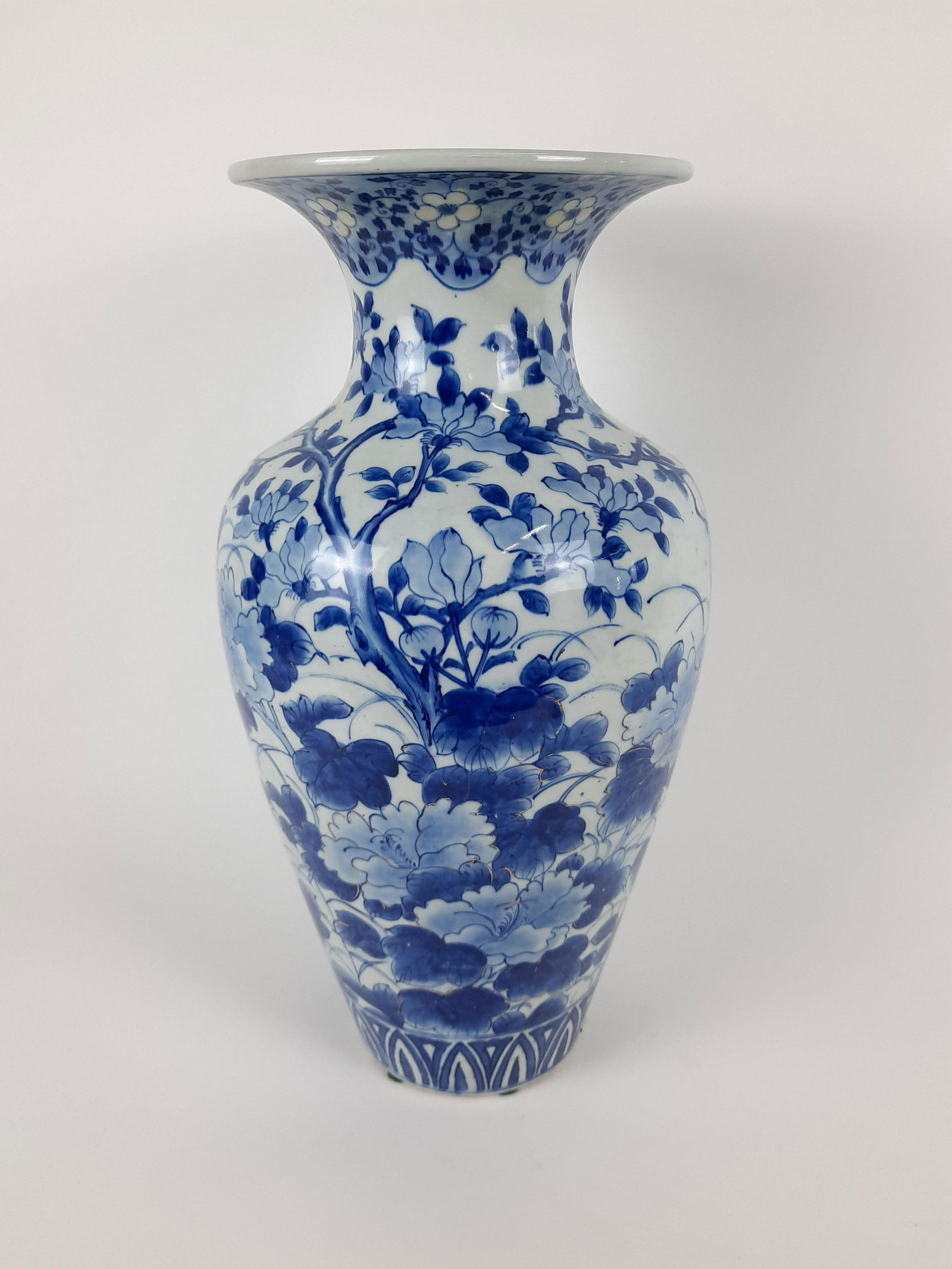 22" Flow Blue Floor Vase (1 of 5)