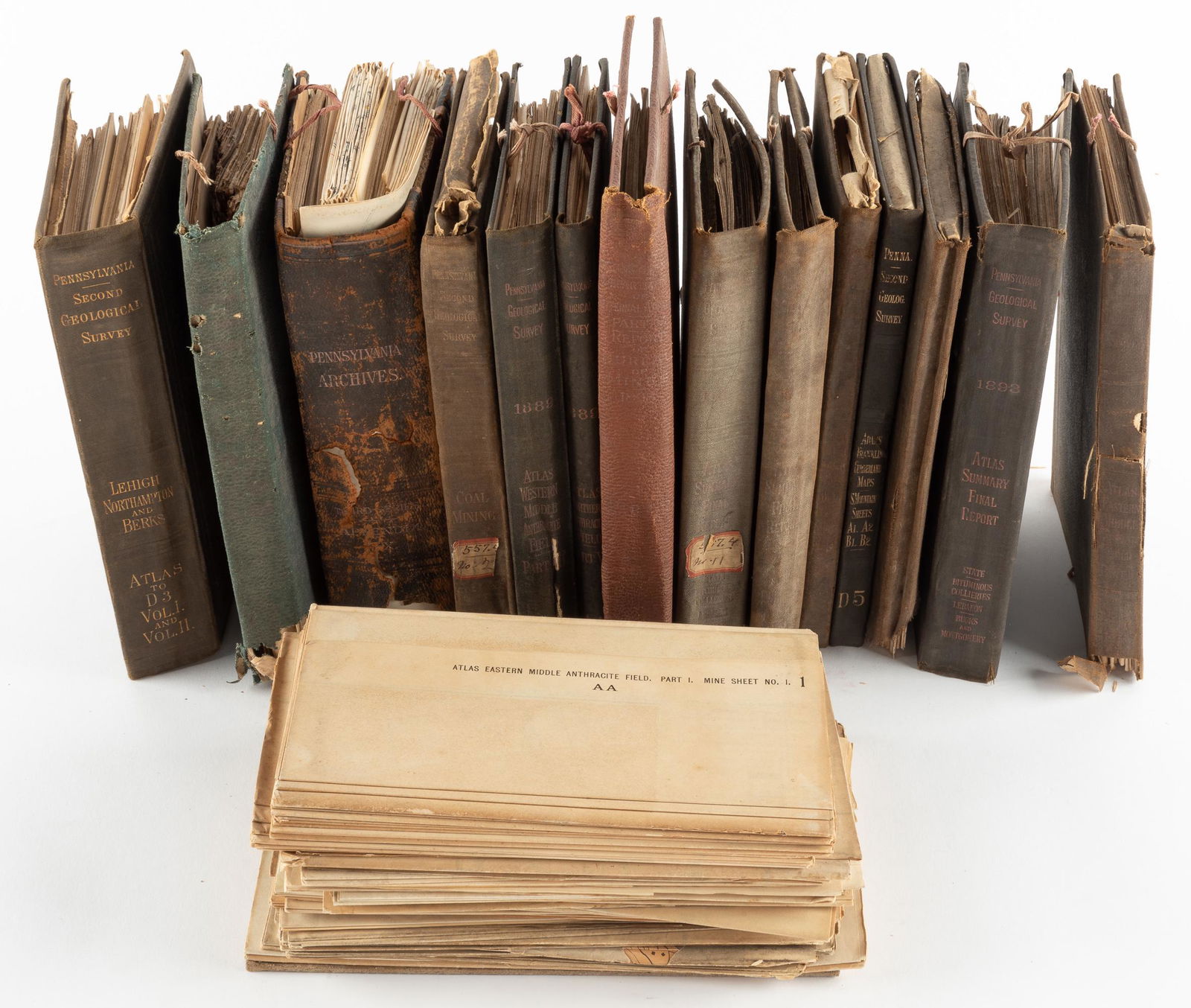 100+ Pennsylvania Maps in Book Sleeves 1876-1898 (1 of 10)